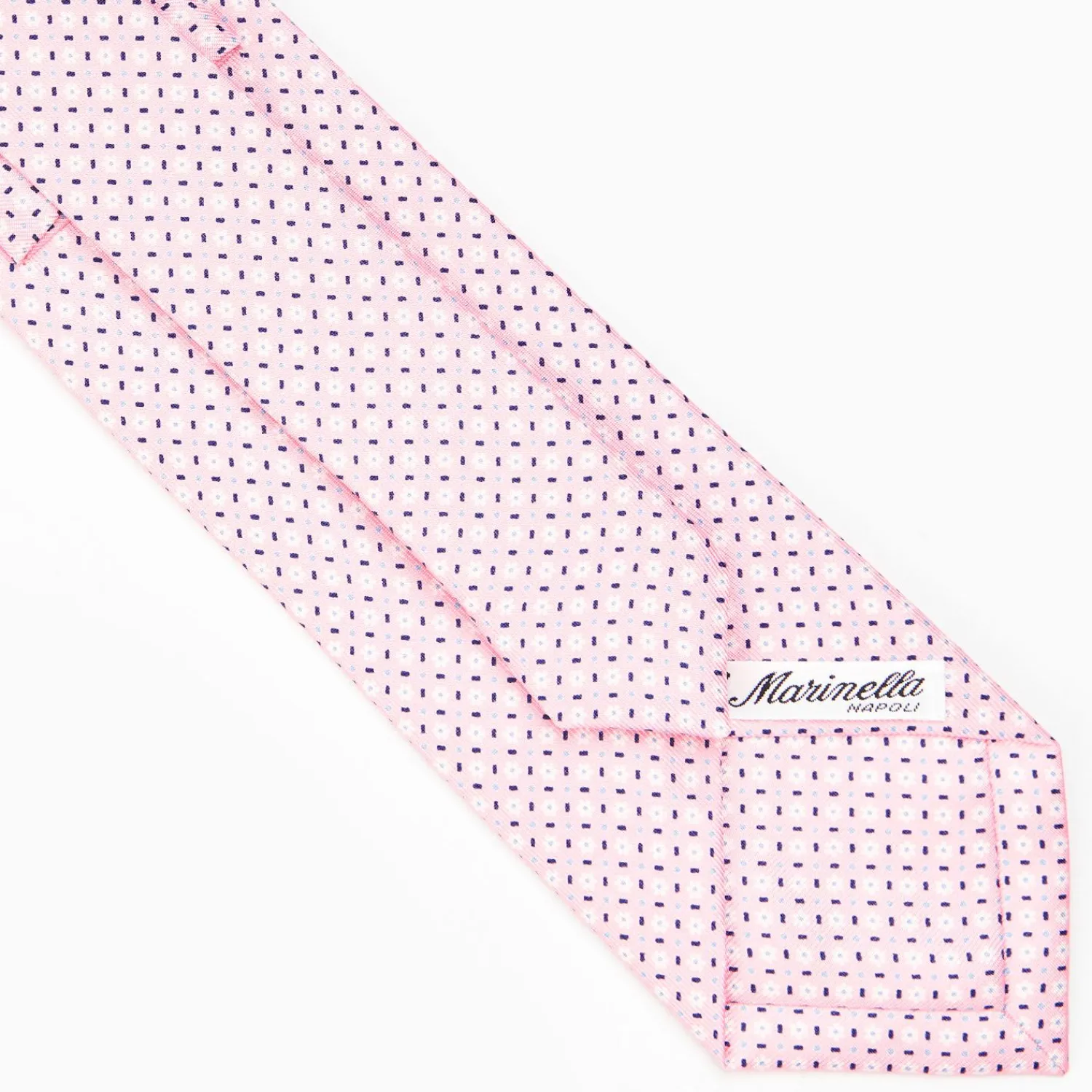 Pink Sartorial Classic Silk Tie - Small Flower Pattern>E.Marinella Best