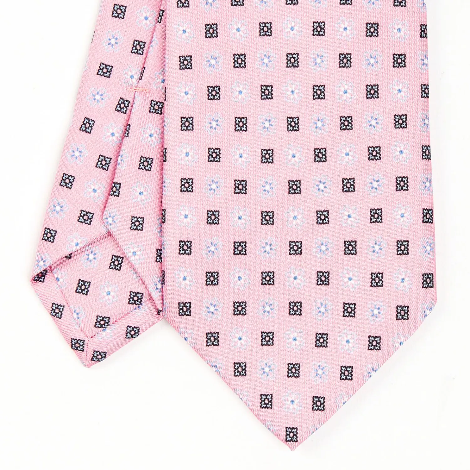 Pink Sartorial Classic Tie - Small Flower Pattern>E.Marinella Best