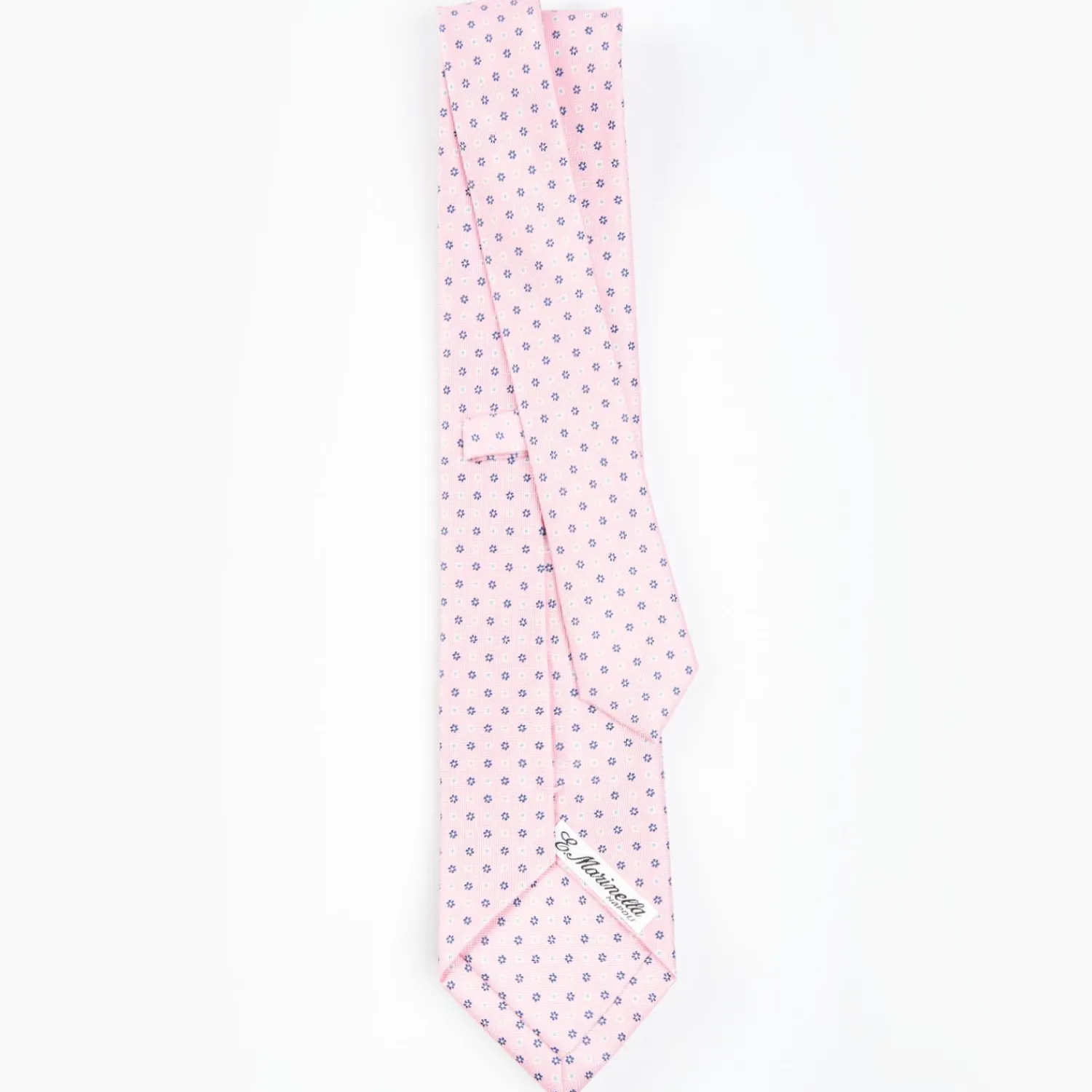 Pink Sartorial Classic Tie - Small Flower Pattern>E.Marinella Online