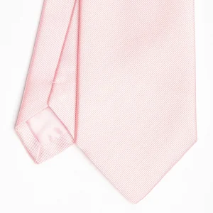 Pink Sartorial Jacquard Silk Tie - Solid Colours>E.Marinella Flash Sale