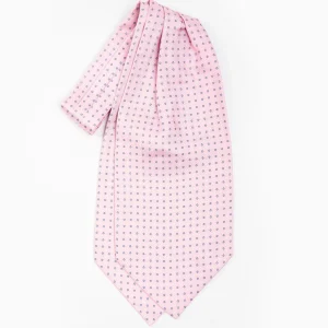 Pink Silk Ascot Tie - Small Flower Designs>E.Marinella Flash Sale