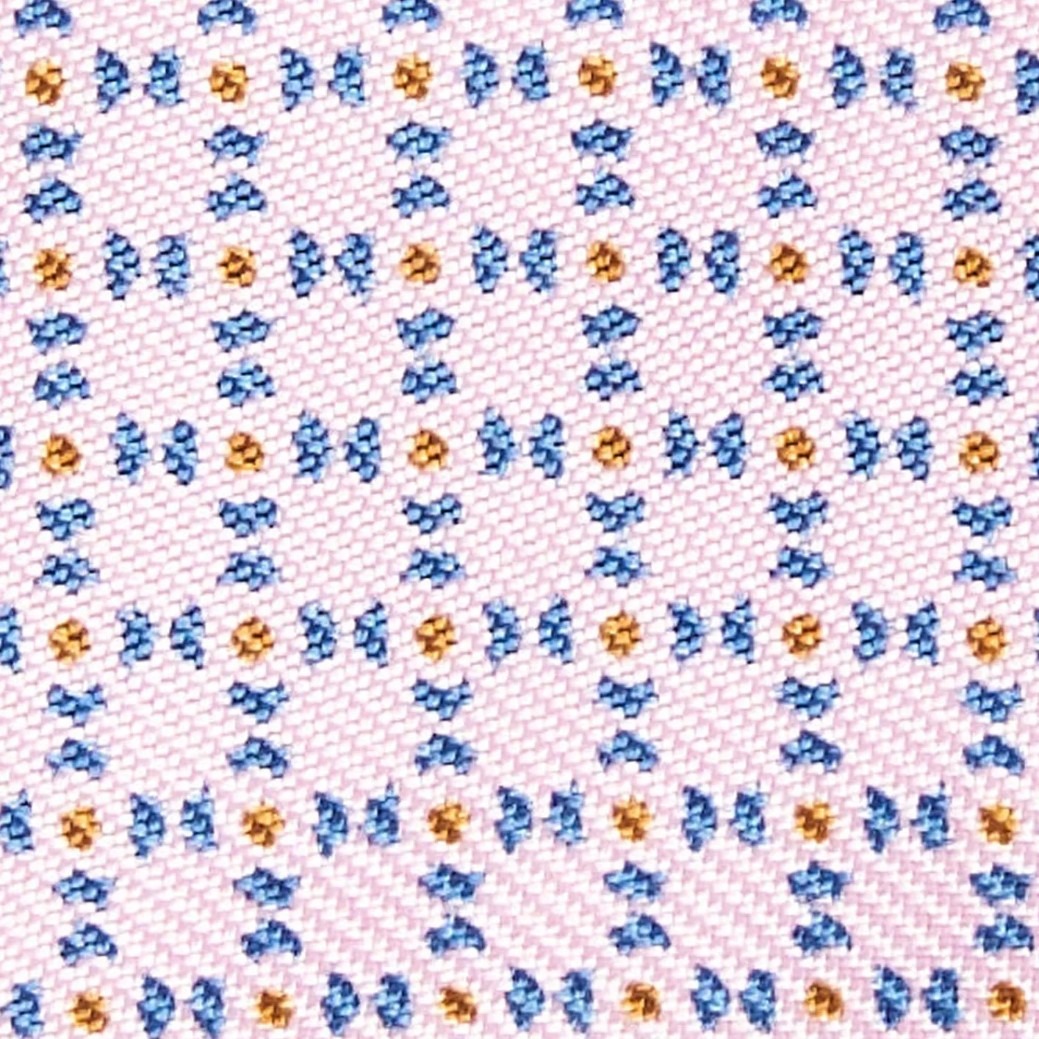 Pink Silk Bowtie To Self-Tie - Small Geometric Pattern>E.Marinella Discount