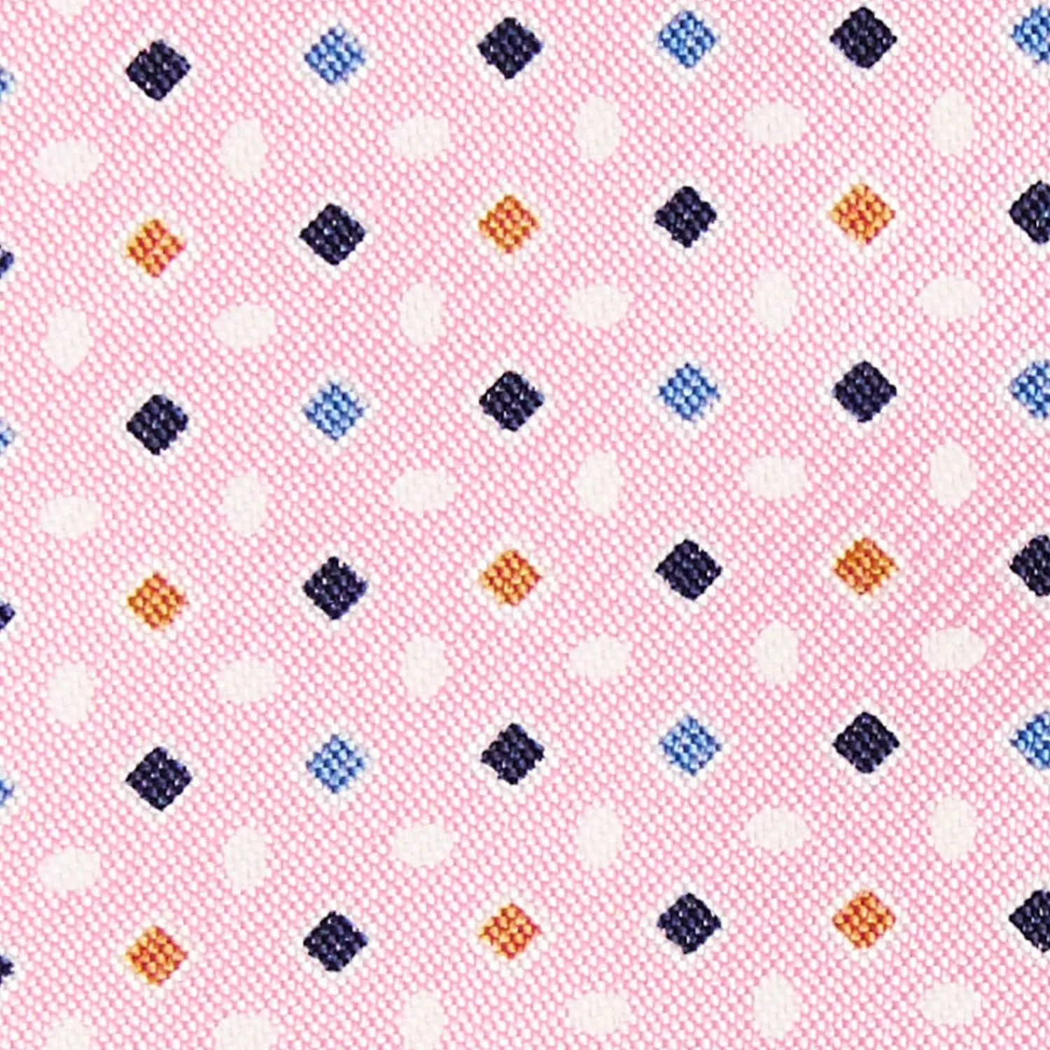 Pink Silk Bowtie To Self-Tie Small Geometric Pattern>E.Marinella Outlet