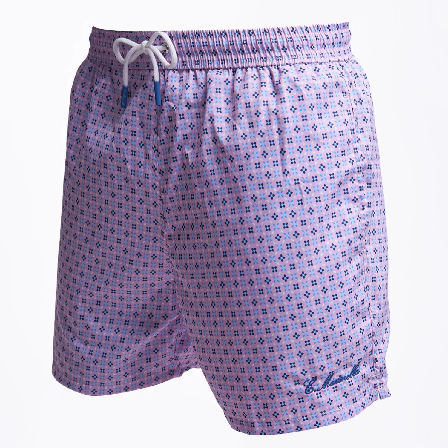 Pink Swim Short - Small Flower Pattern>E.Marinella Shop