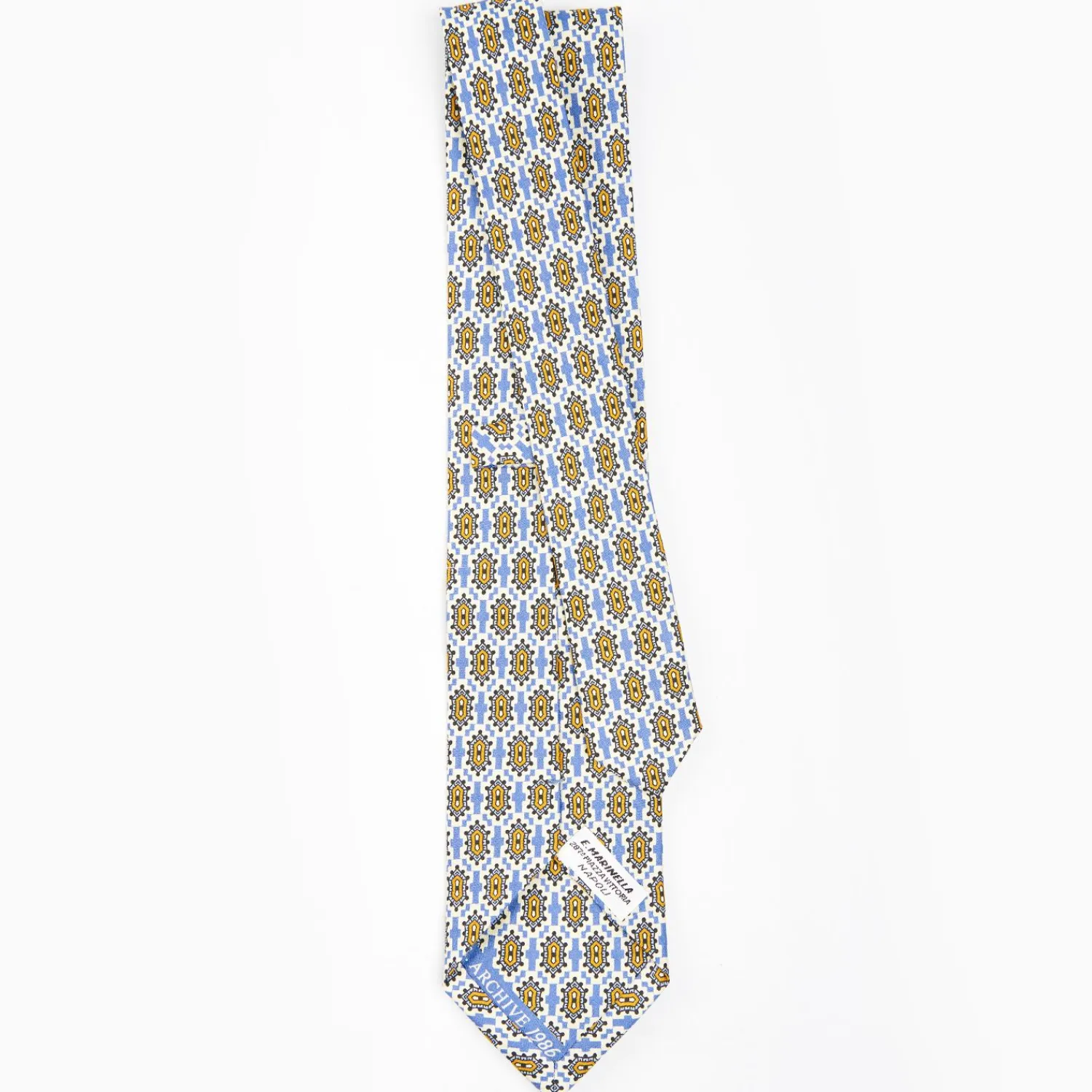 Powder Blue Archivio Collection Silk Tie 1986-06>E.Marinella Online