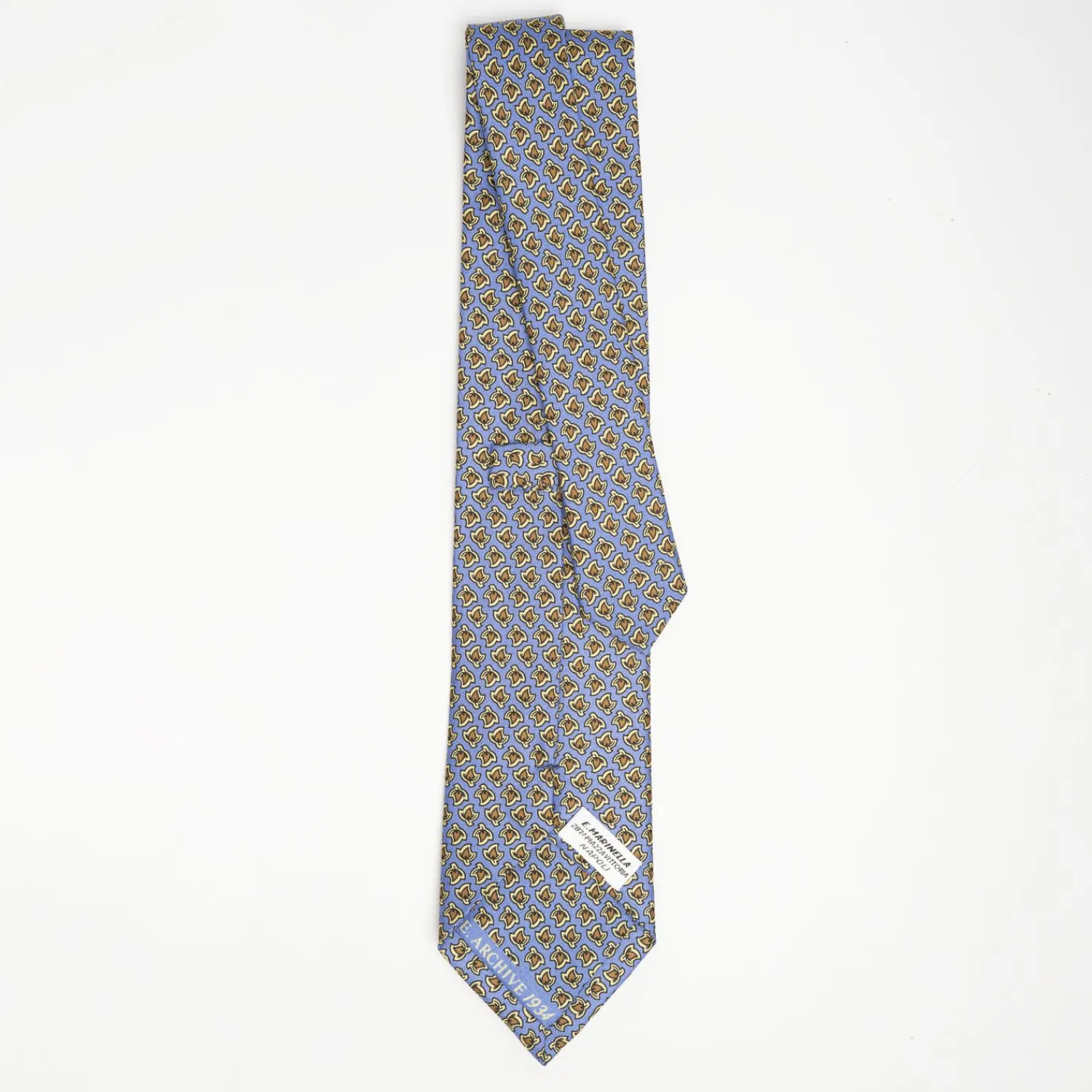 Powder Blue Archivio Collection Silk Tie 1934_03>E.Marinella Online