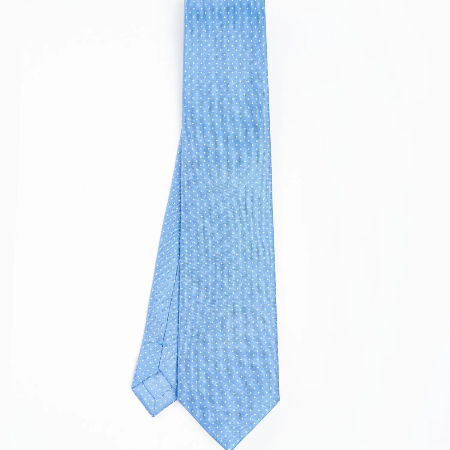 Powder Blue Sartorial Classic Silk Tie Polka Dot Pattern>E.Marinella Cheap