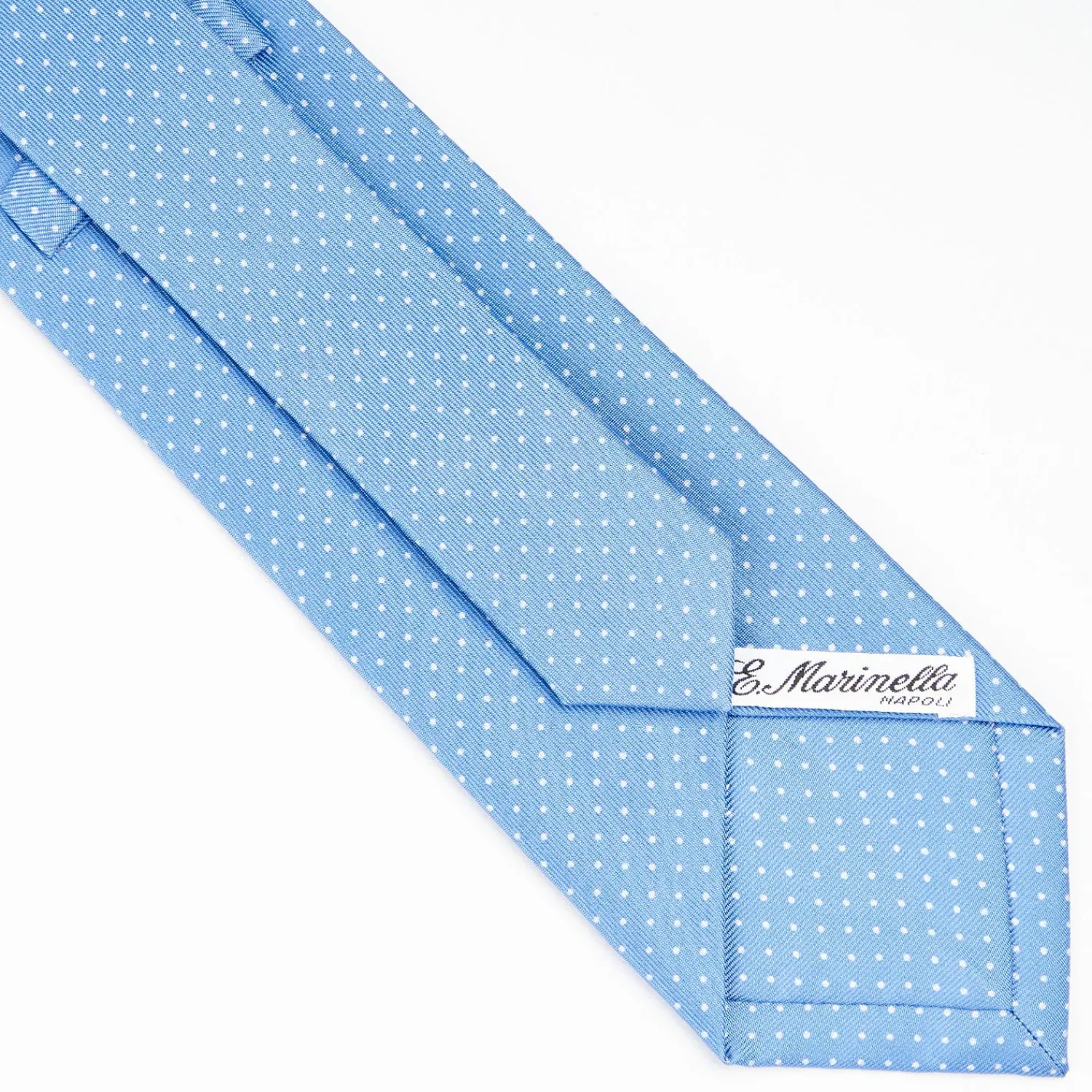 Powder Blue Sartorial Classic Silk Tie Polka Dot Pattern>E.Marinella Cheap