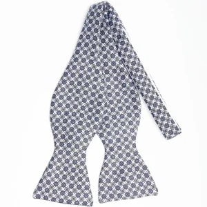 Powder Blue Silk Bowtie To Self-Tie - Small Flower Pattern>E.Marinella Cheap