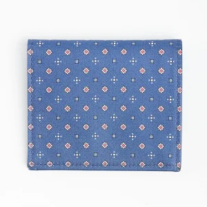 Powder Blue Small Wallet In Silk And Leather>E.Marinella Flash Sale