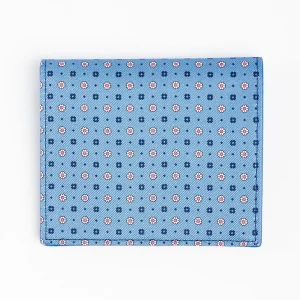 Powder Blue Small Wallet In Silk And Leather>E.Marinella Clearance