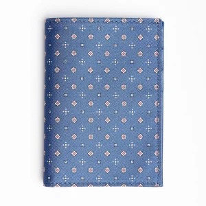 Powder Blue Vertical Wallet In Silk And Leather>E.Marinella Clearance