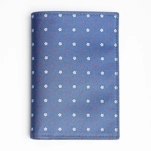 Powder Blue Vertical Wallet In Silk And Leather>E.Marinella Flash Sale
