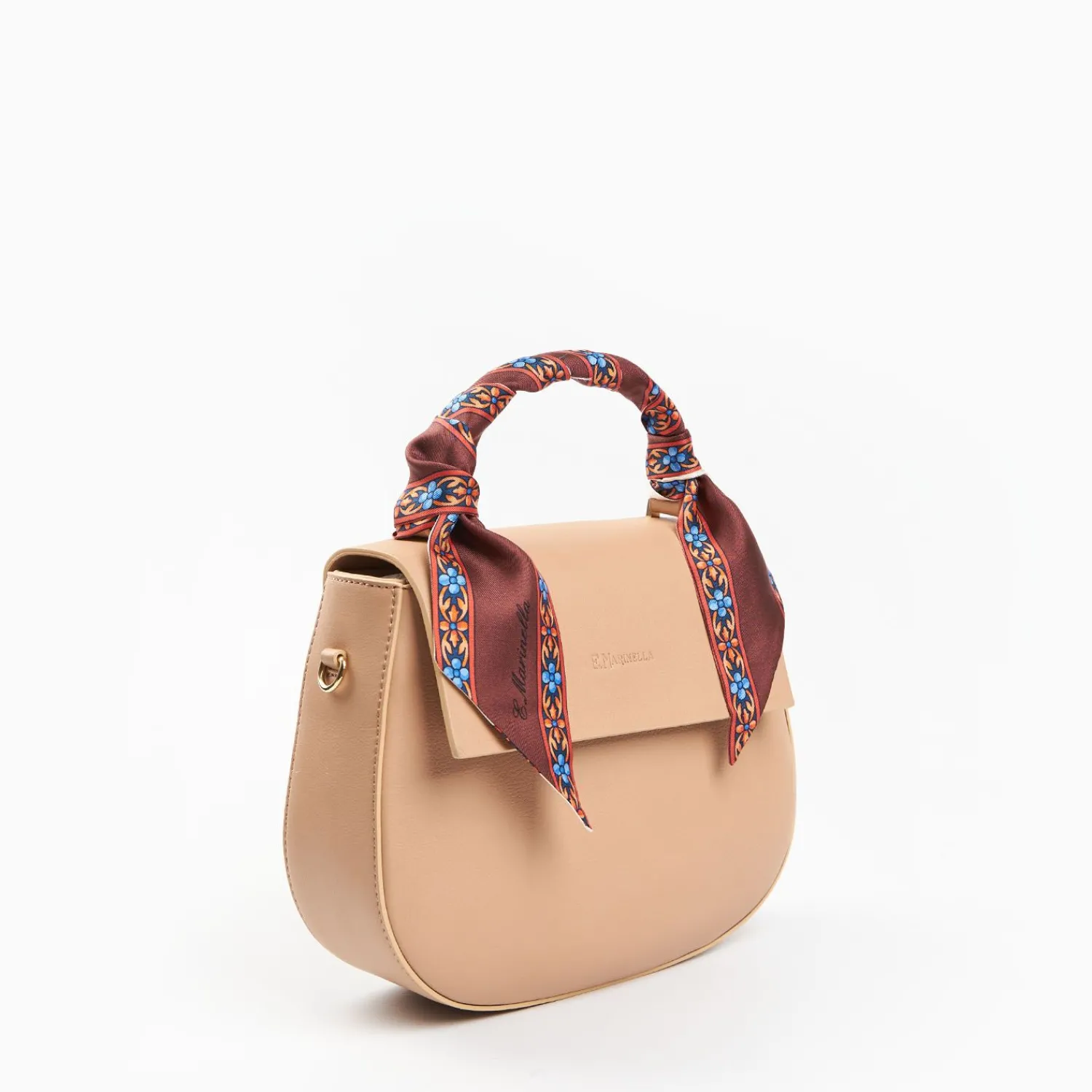 Powder Pink Smooth Leather Cleo Bag>E.Marinella Fashion