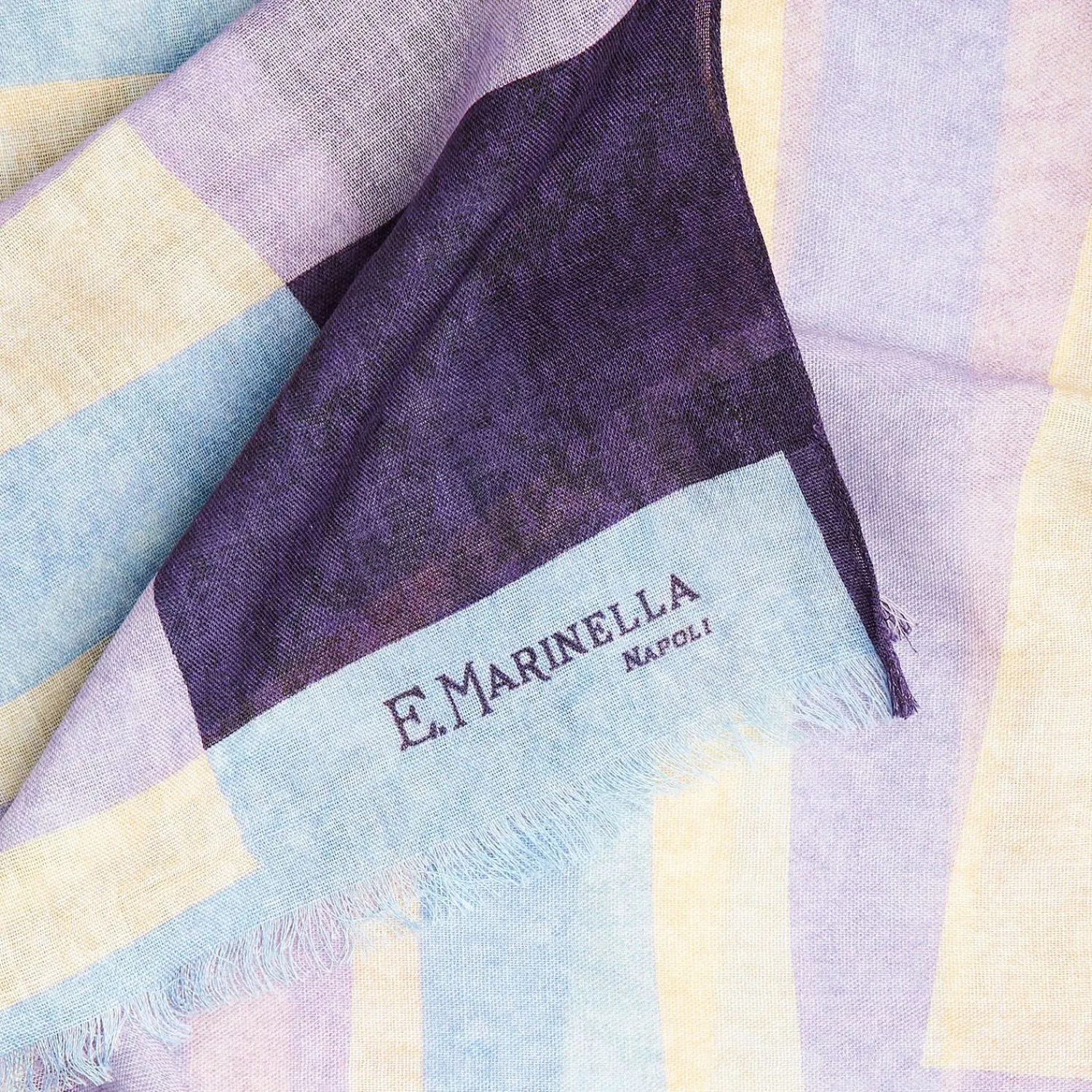 Purple And Lilac Wool Stole>E.Marinella Cheap