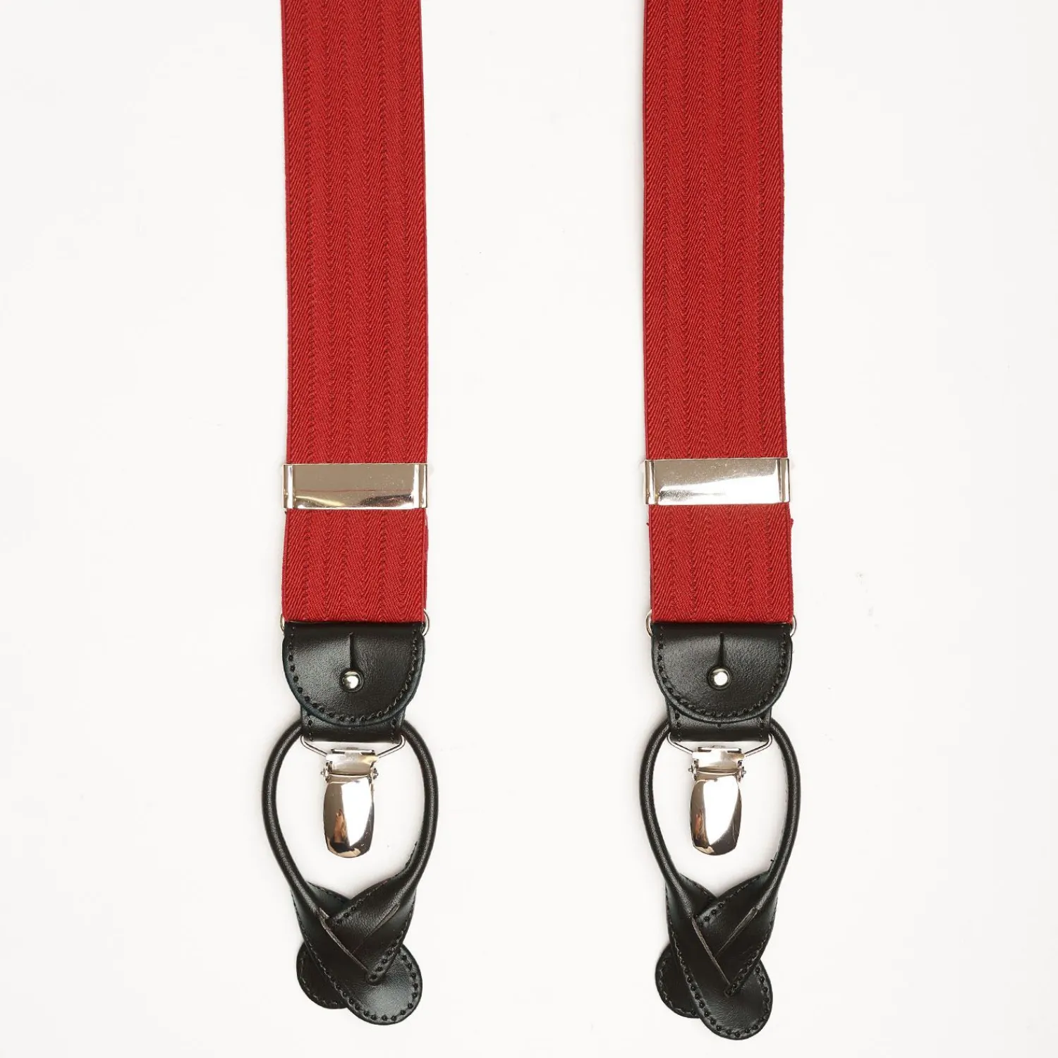 Red Braces Herringbone Pattern>E.Marinella Flash Sale