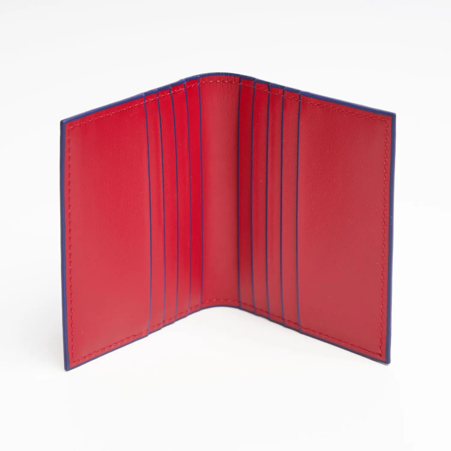 Red Leather Folding Card Holder - 10 Compartments>E.Marinella Hot