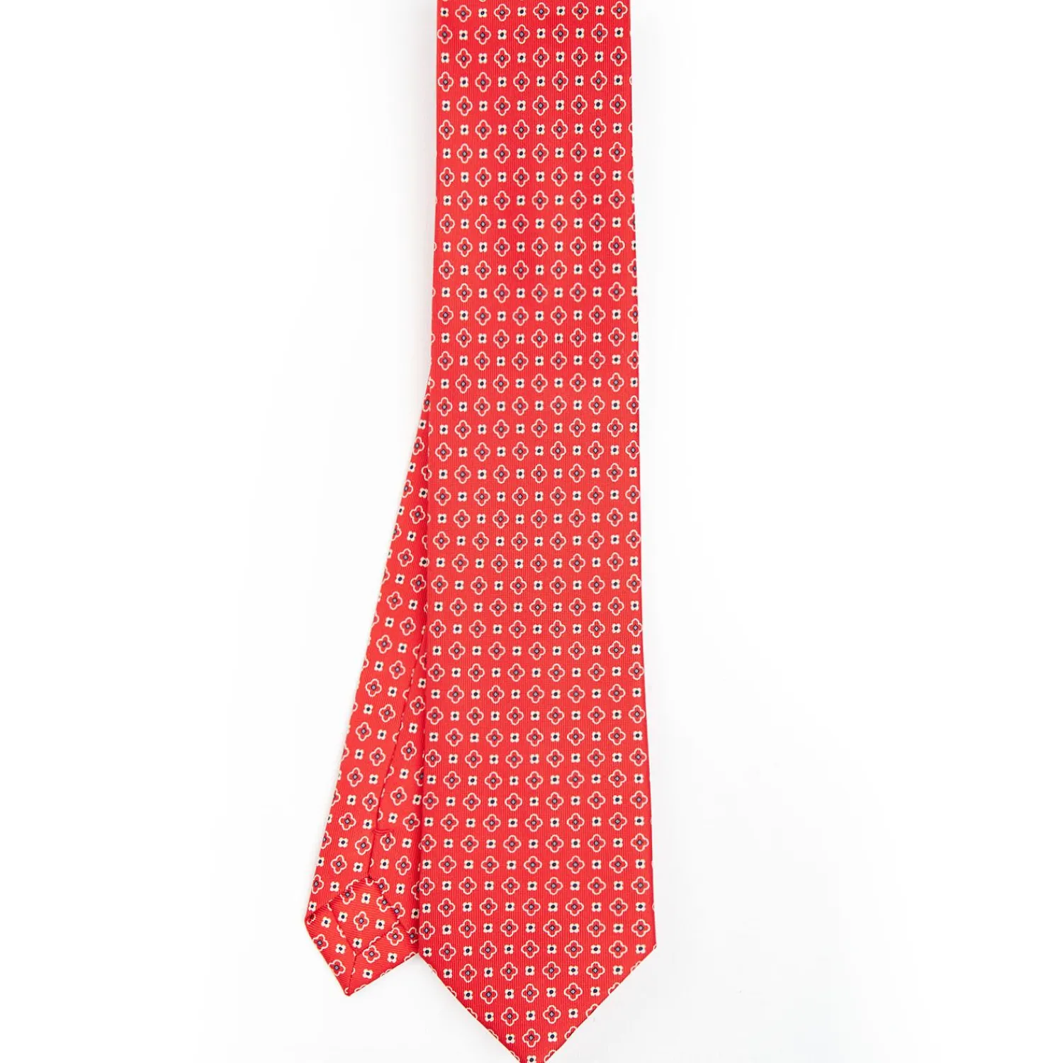 Red Sartorial Classic Silk Tie - Small Flower Pattern>E.Marinella Cheap