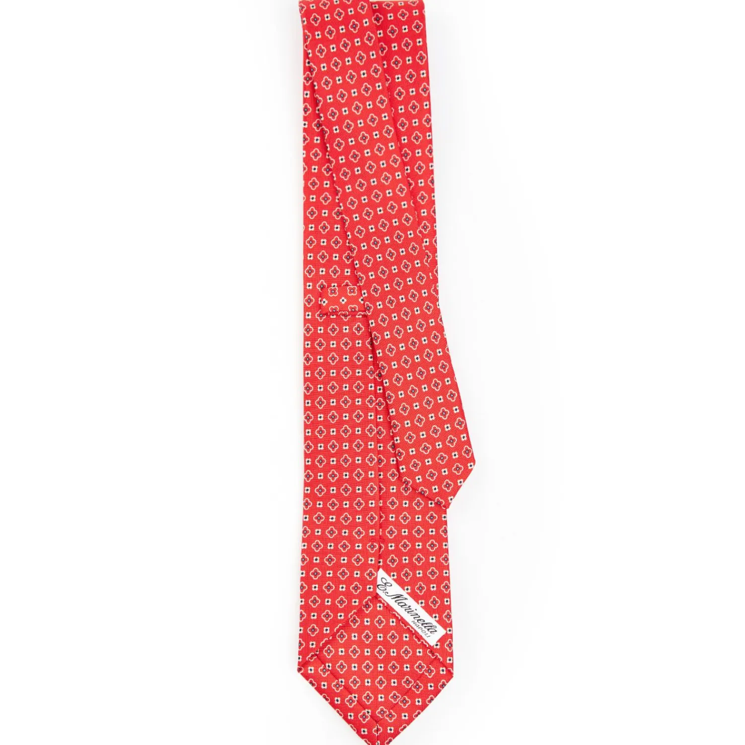 Red Sartorial Classic Silk Tie - Small Flower Pattern>E.Marinella Cheap