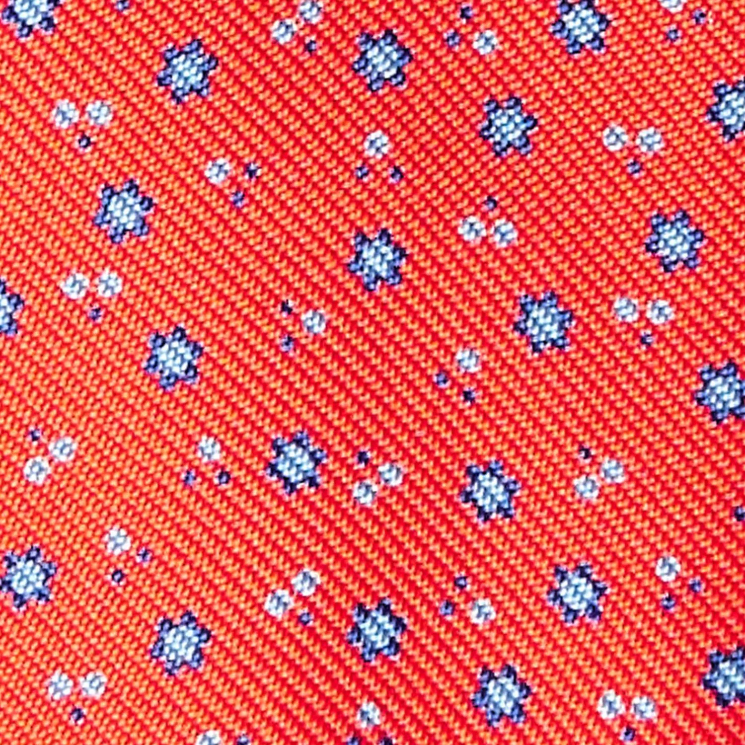 Red Silk Bowtie To Self-Tie - Small Flower Pattern>E.Marinella Online