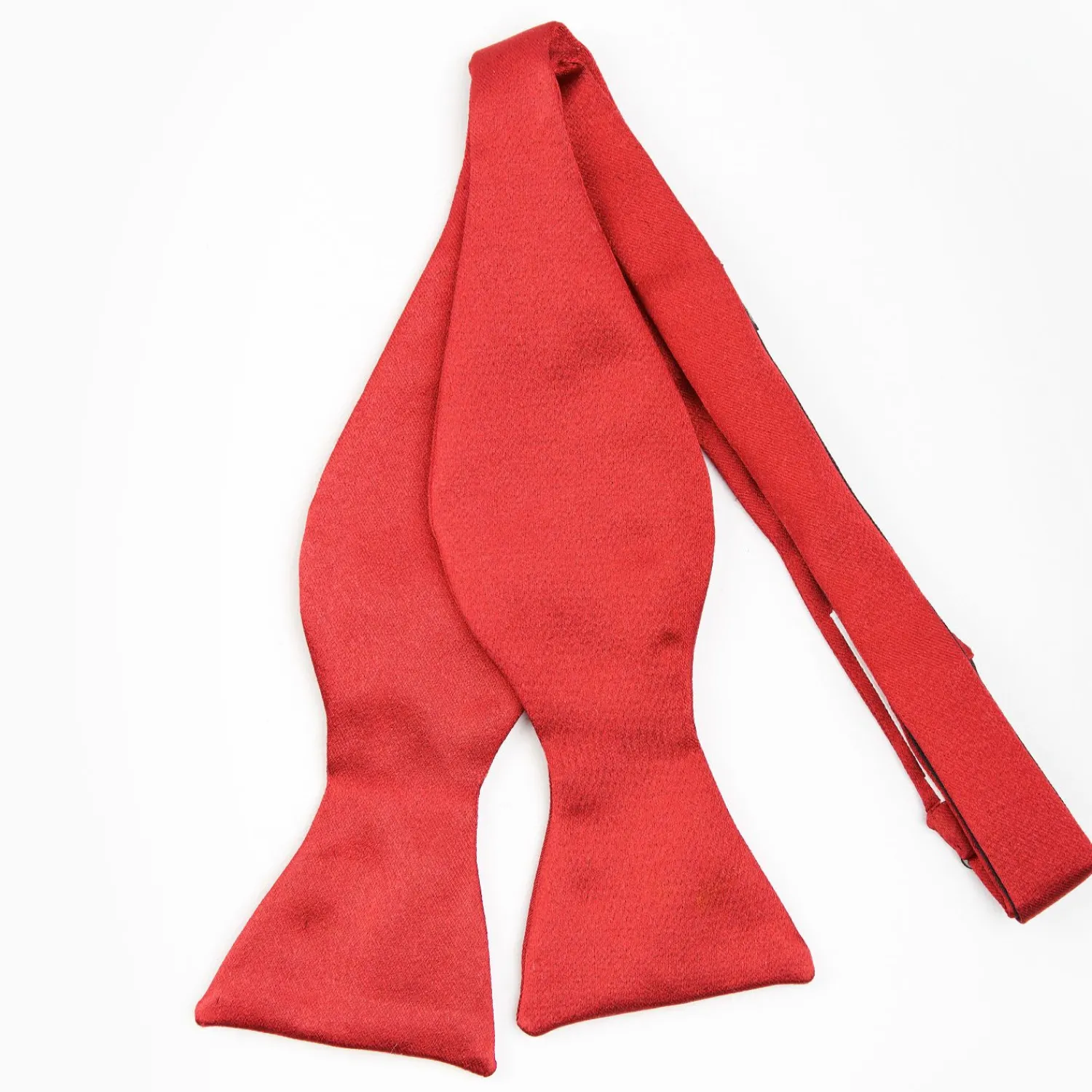 Red Silk Satin Bowtie To Self-Tie - Solid Color>E.Marinella Clearance