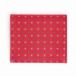 Red Small Wallet In Silk And Leather>E.Marinella Store