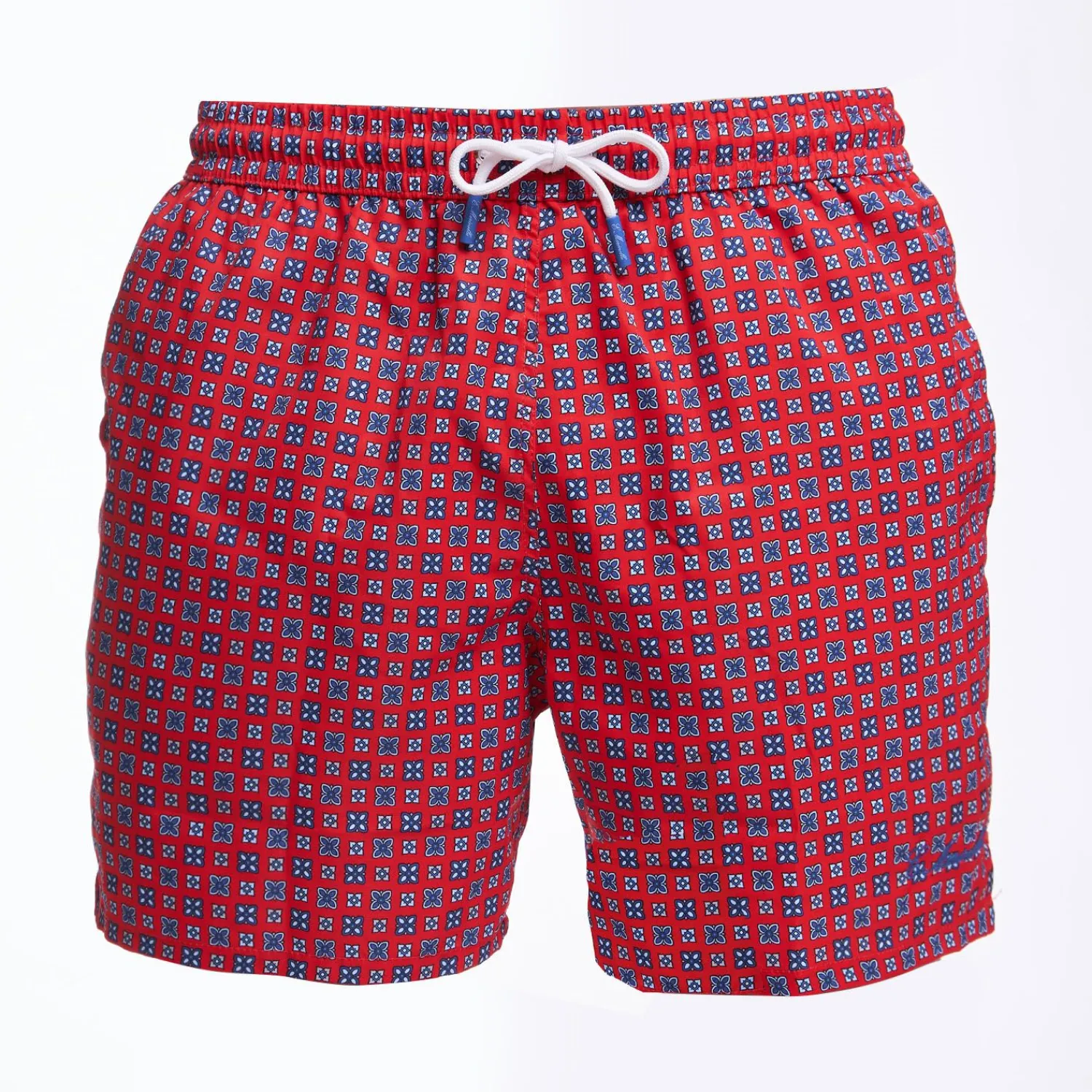 Red Swim Short - Large Flower Pattern>E.Marinella Outlet