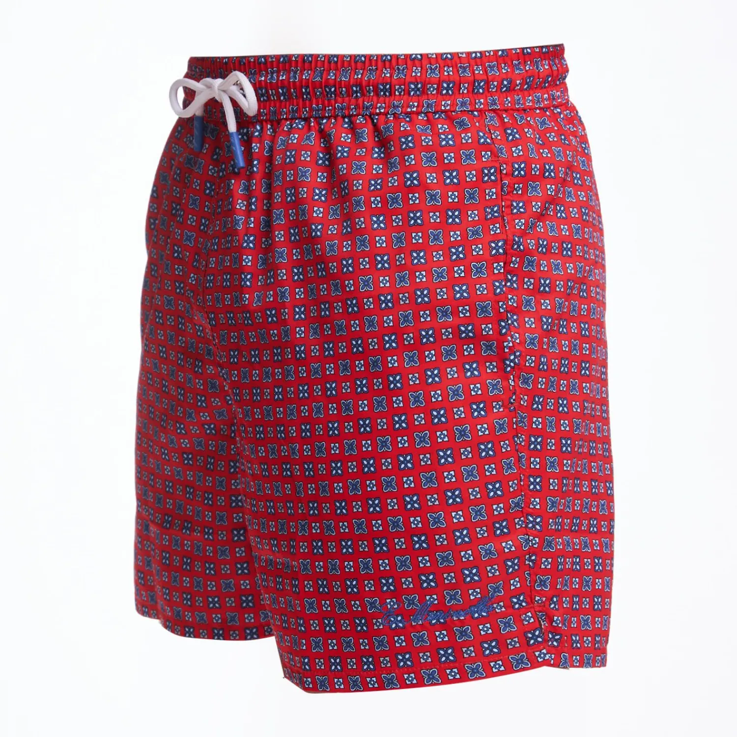 Red Swim Short - Large Flower Pattern>E.Marinella Outlet