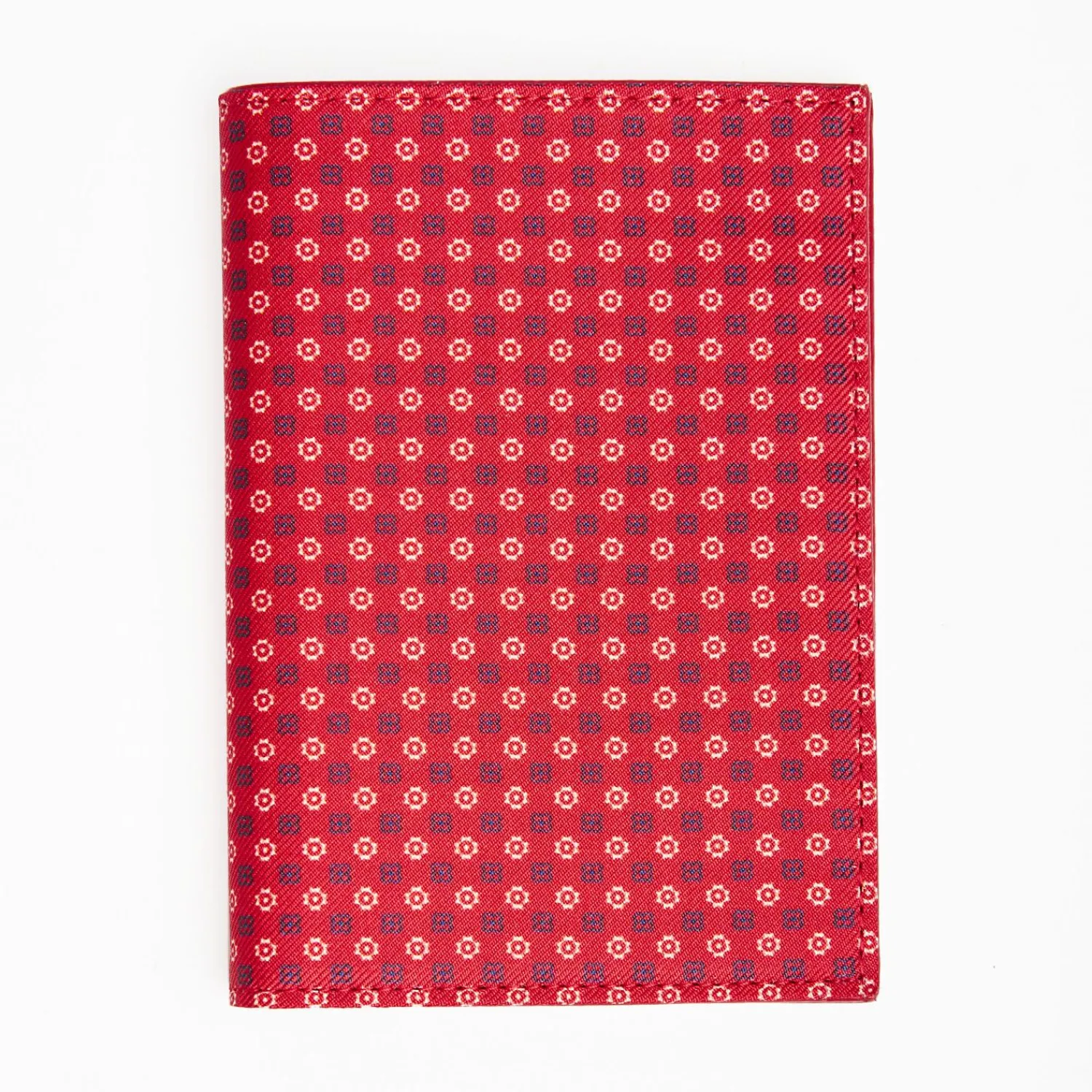 Red Vertical Wallet In Silk And Leather>E.Marinella Sale