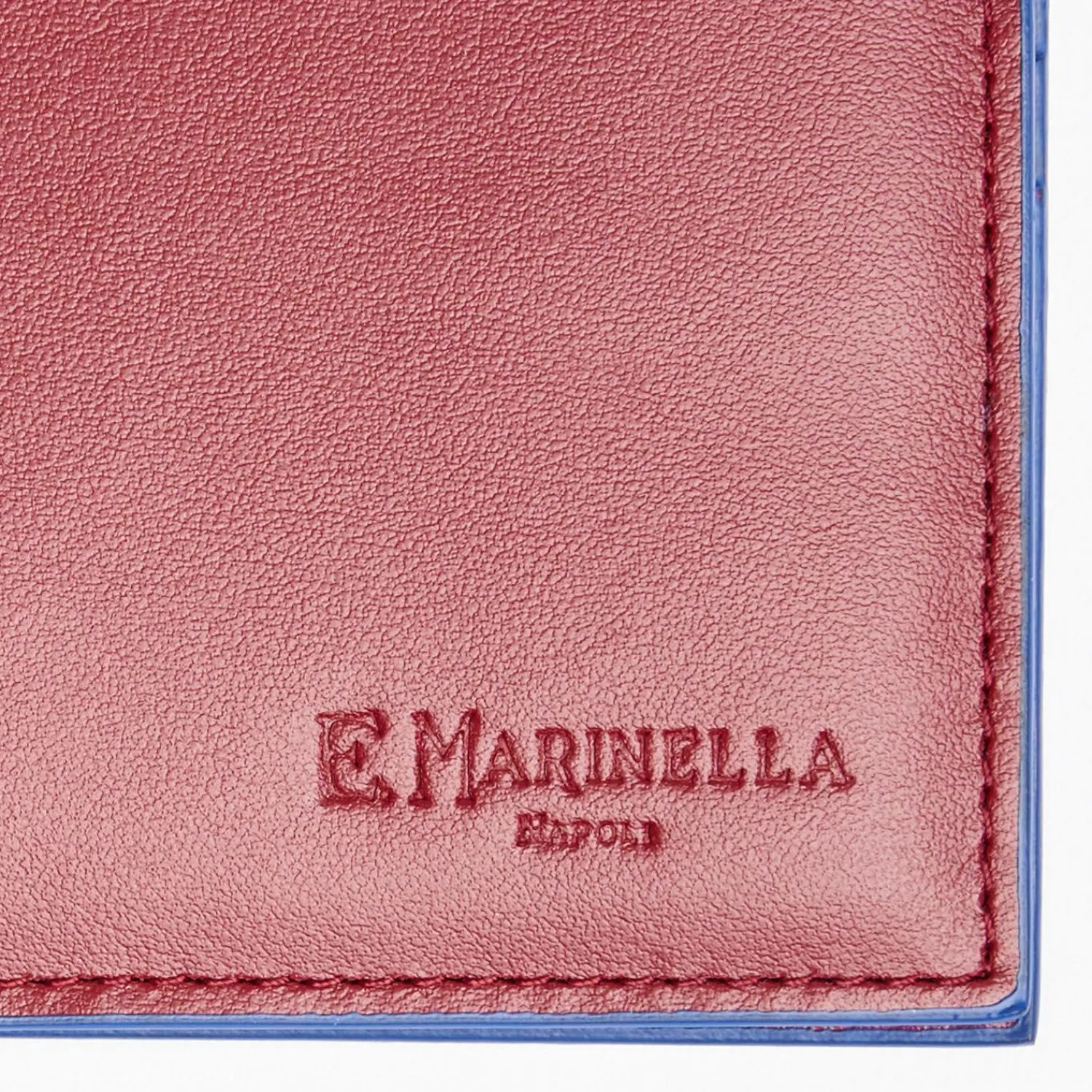 Ruby Red Leather Horizontal Wallet>E.Marinella Discount