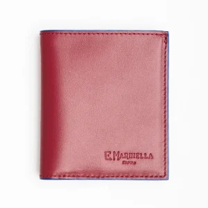 Ruby Red Leather Small Wallet>E.Marinella Outlet