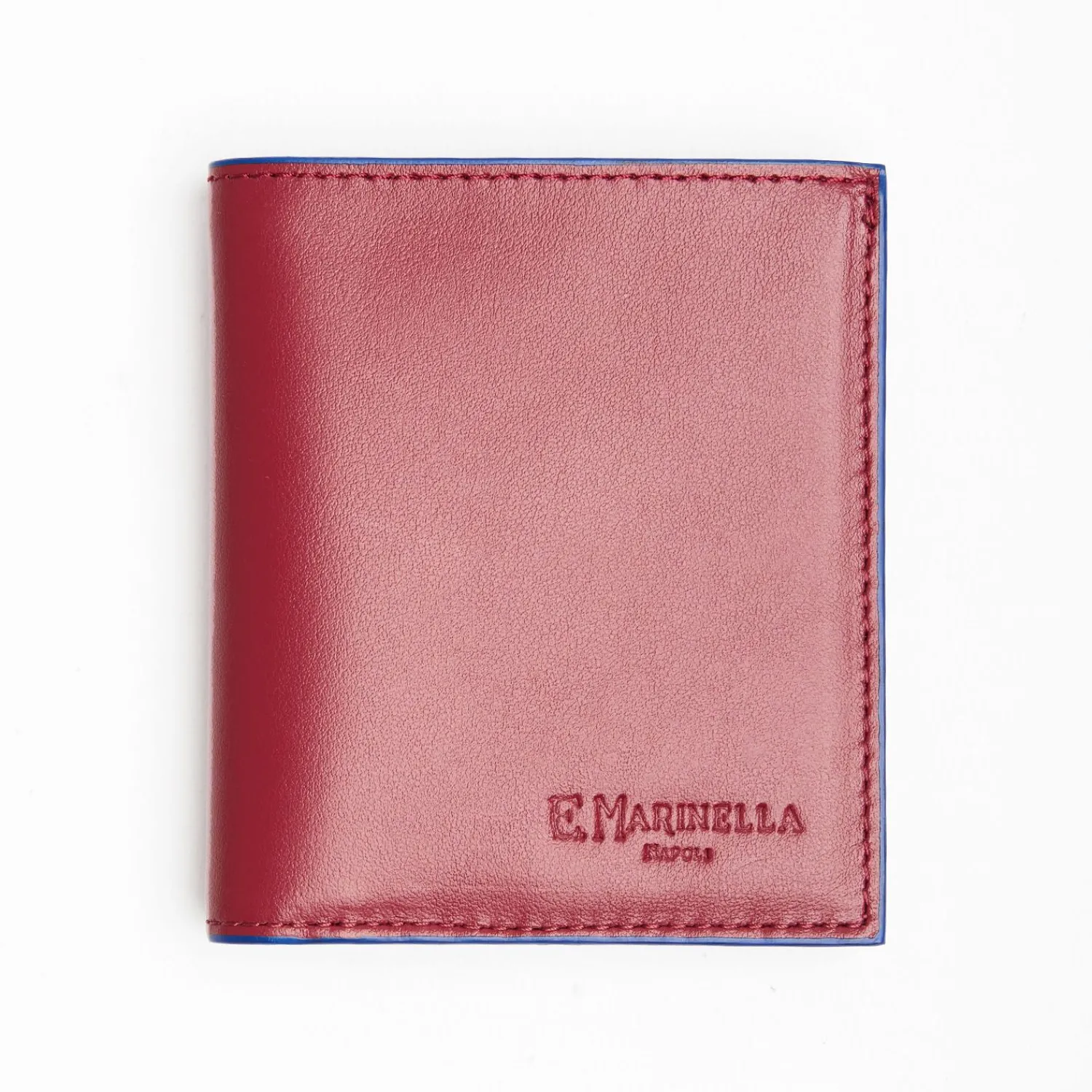 Ruby Red Leather Small Wallet>E.Marinella Outlet