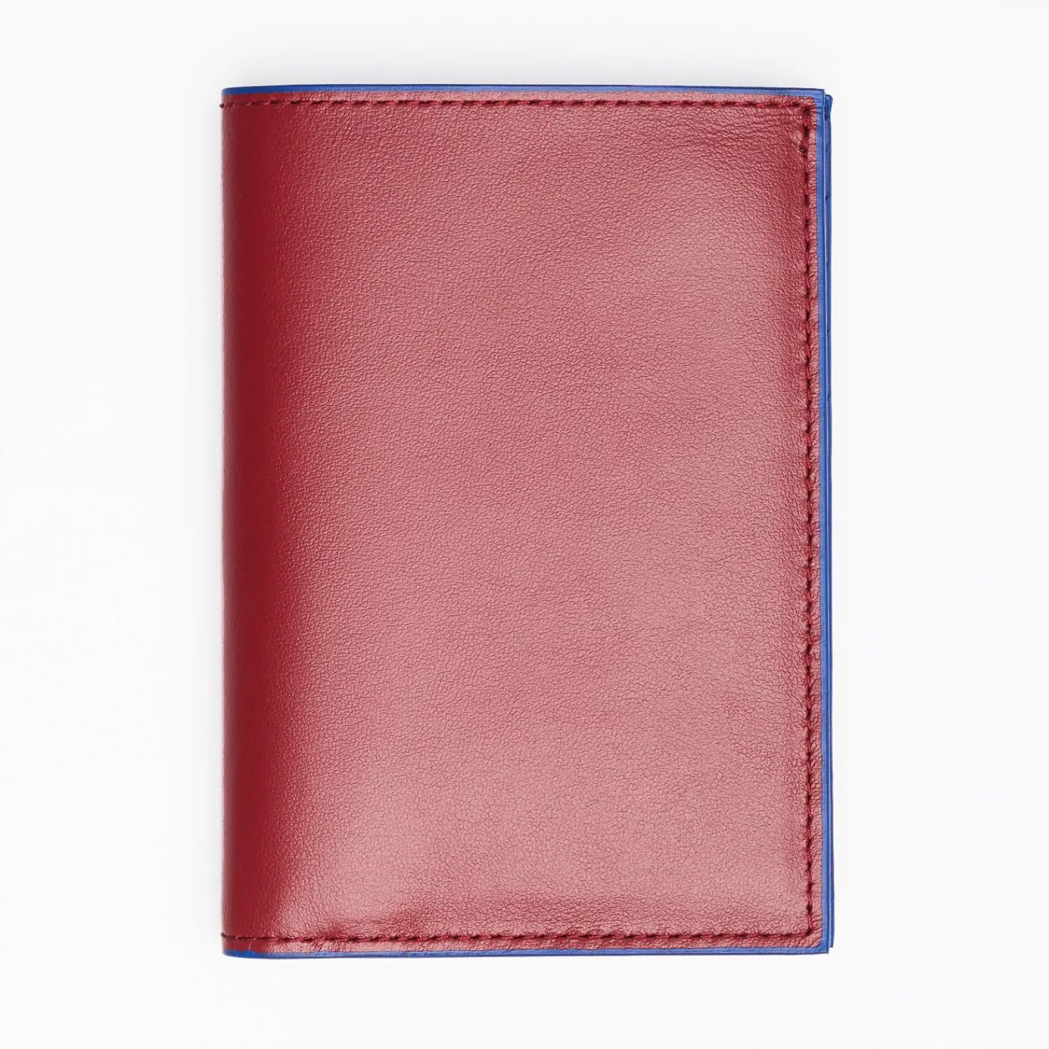 Ruby Red Leather Vertical Wallet>E.Marinella Best Sale