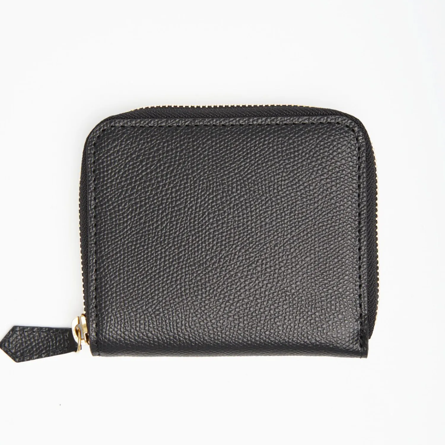 Small Black Hammered Leather Wallet>E.Marinella Shop