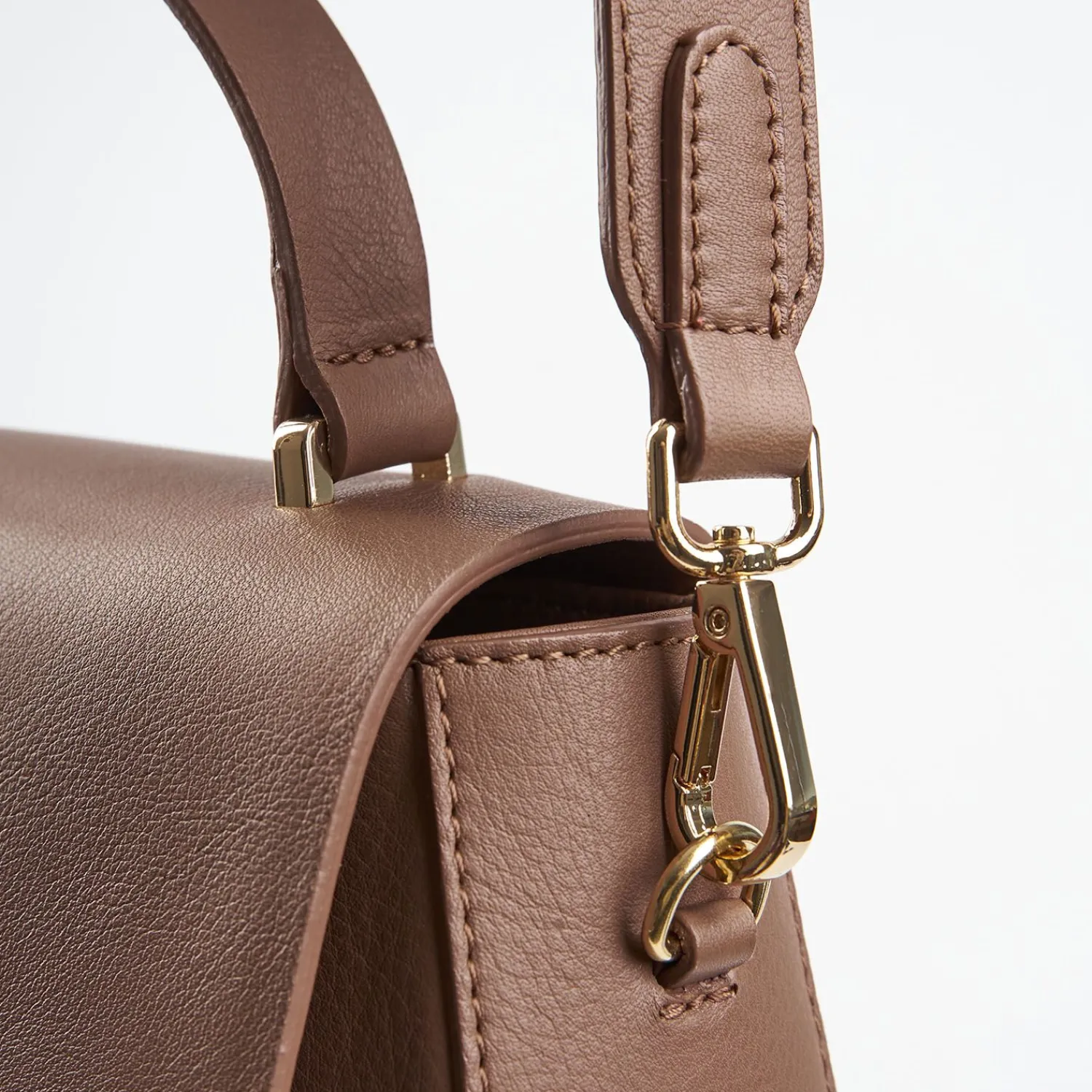 Taupe Smooth Leather Cleo Bag>E.Marinella Best Sale