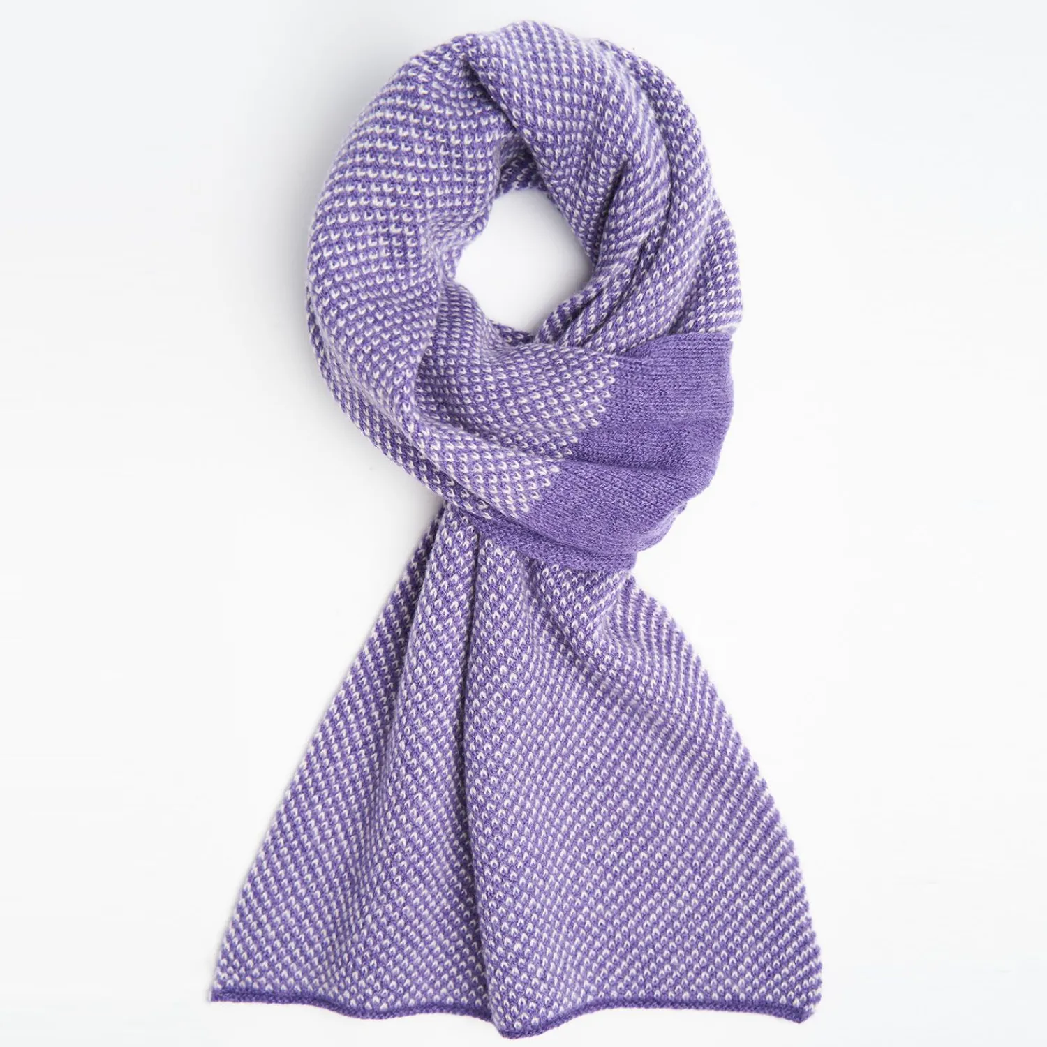 Violet And Beige Cashmere Neck Warmer>E.Marinella Discount