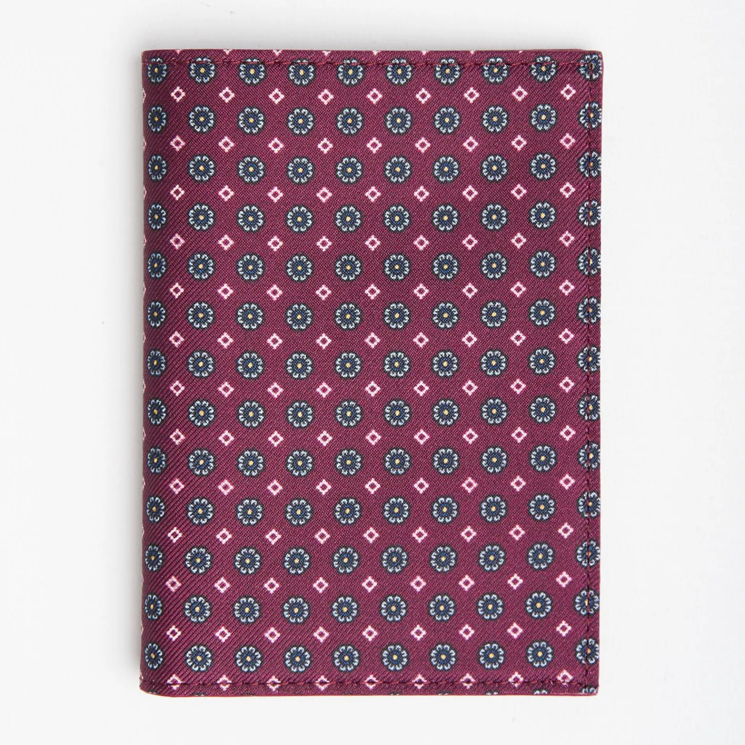 Violet Vertical Wallet In Silk And Leather>E.Marinella Fashion