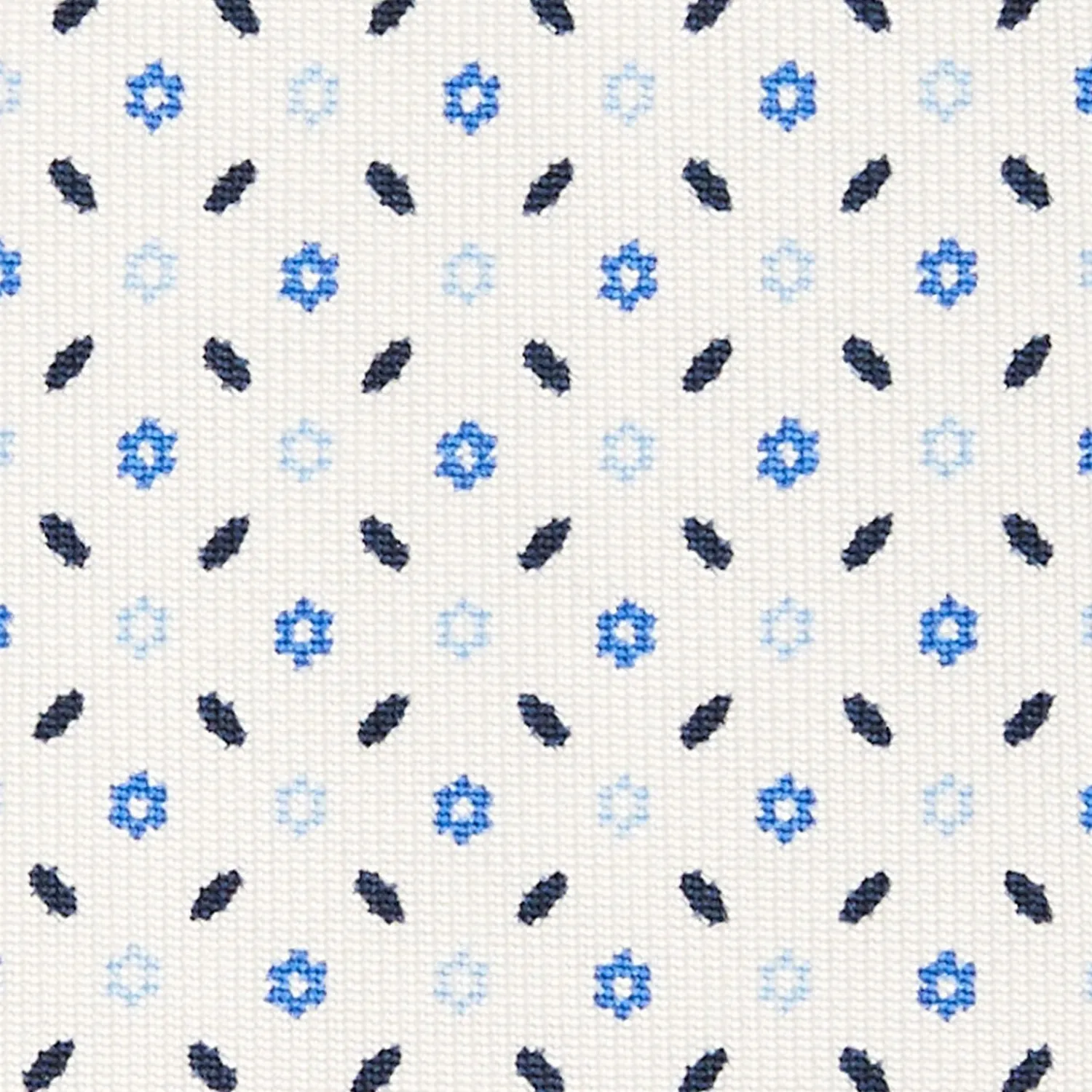 White Sartorial 7 Cm Silk Tie - Small Flower Pattern>E.Marinella Fashion