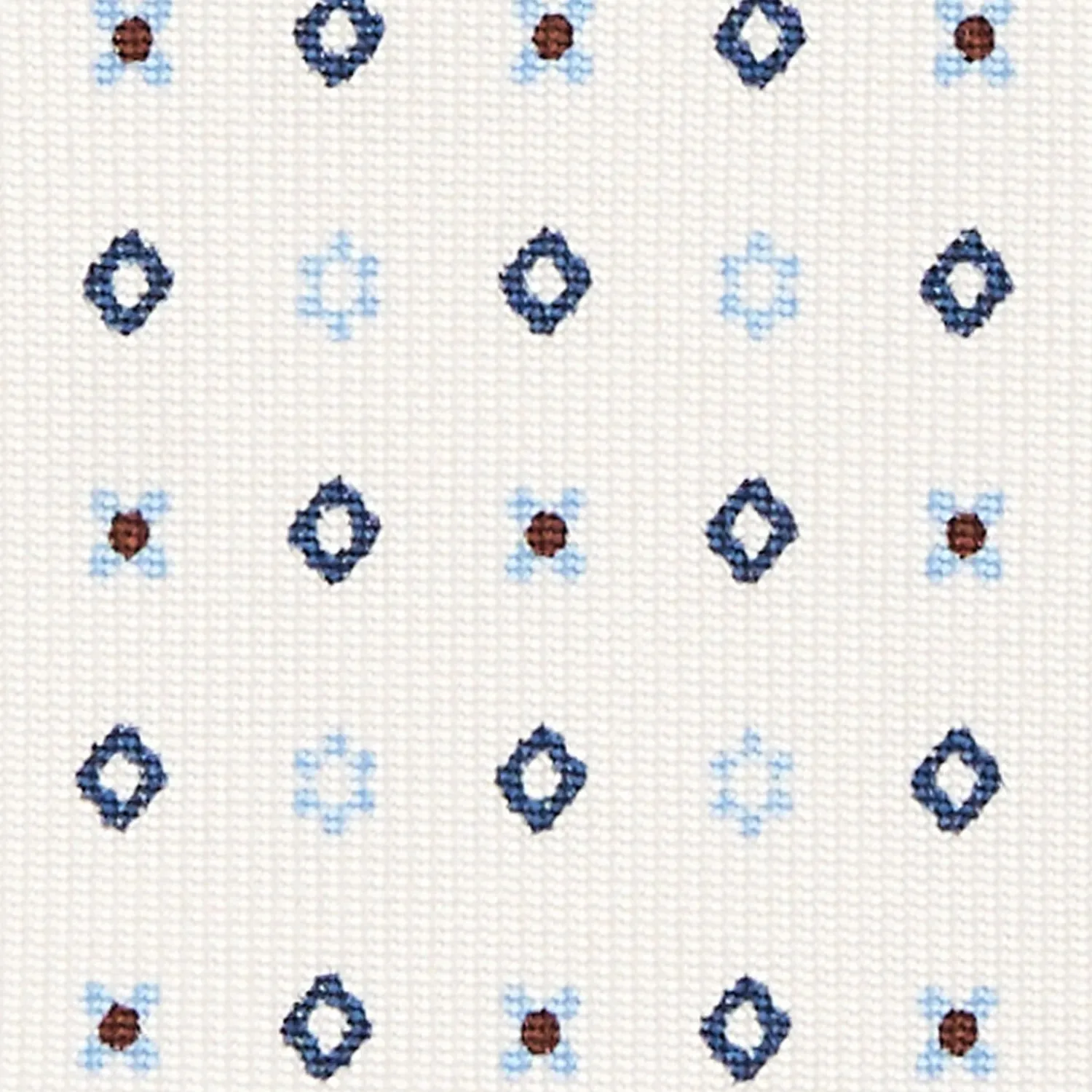 White Sartorial 7 Cm Silk Tie - Small Flower Pattern>E.Marinella Fashion