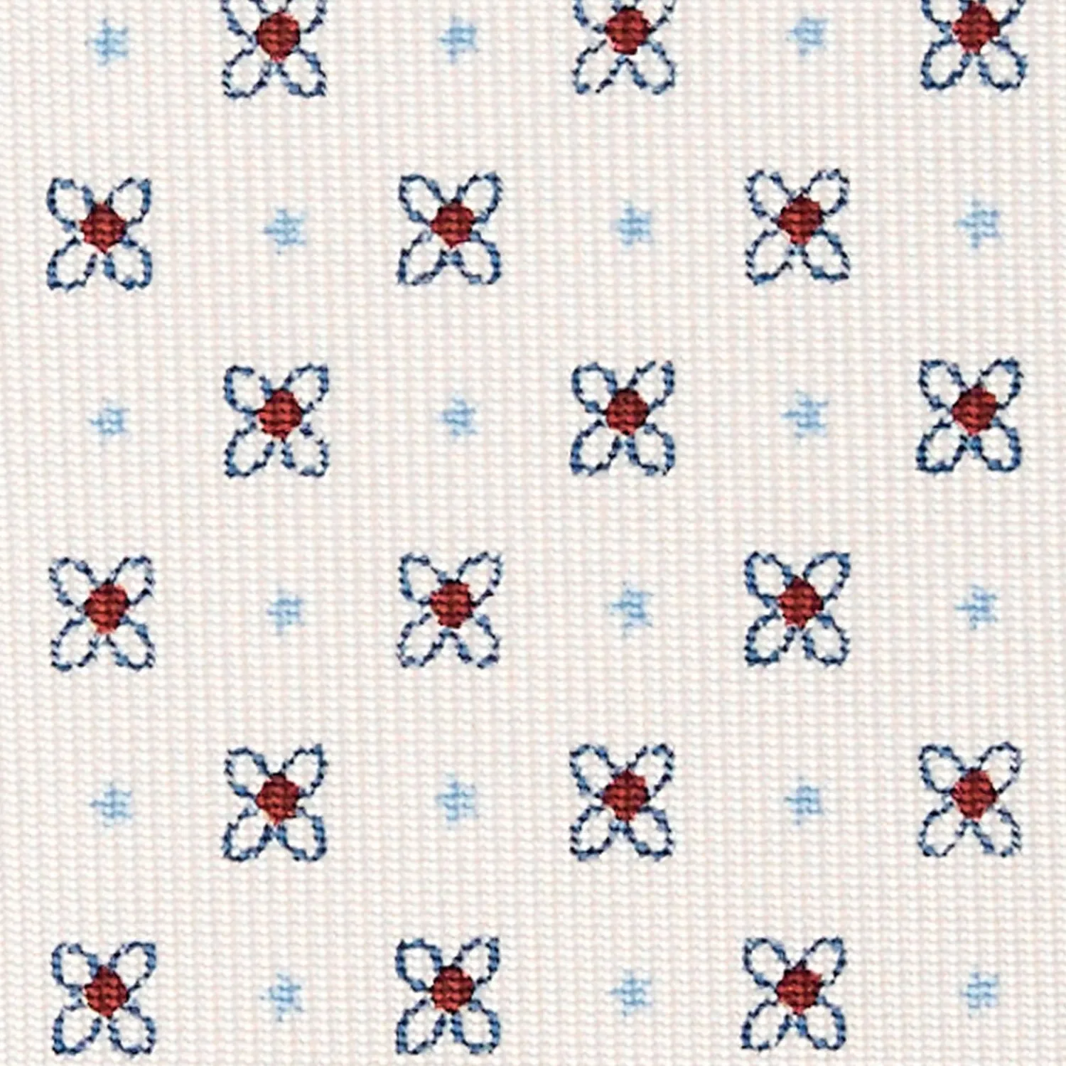 White Sartorial Classic Silk Tie - Small Flower Pattern>E.Marinella Cheap