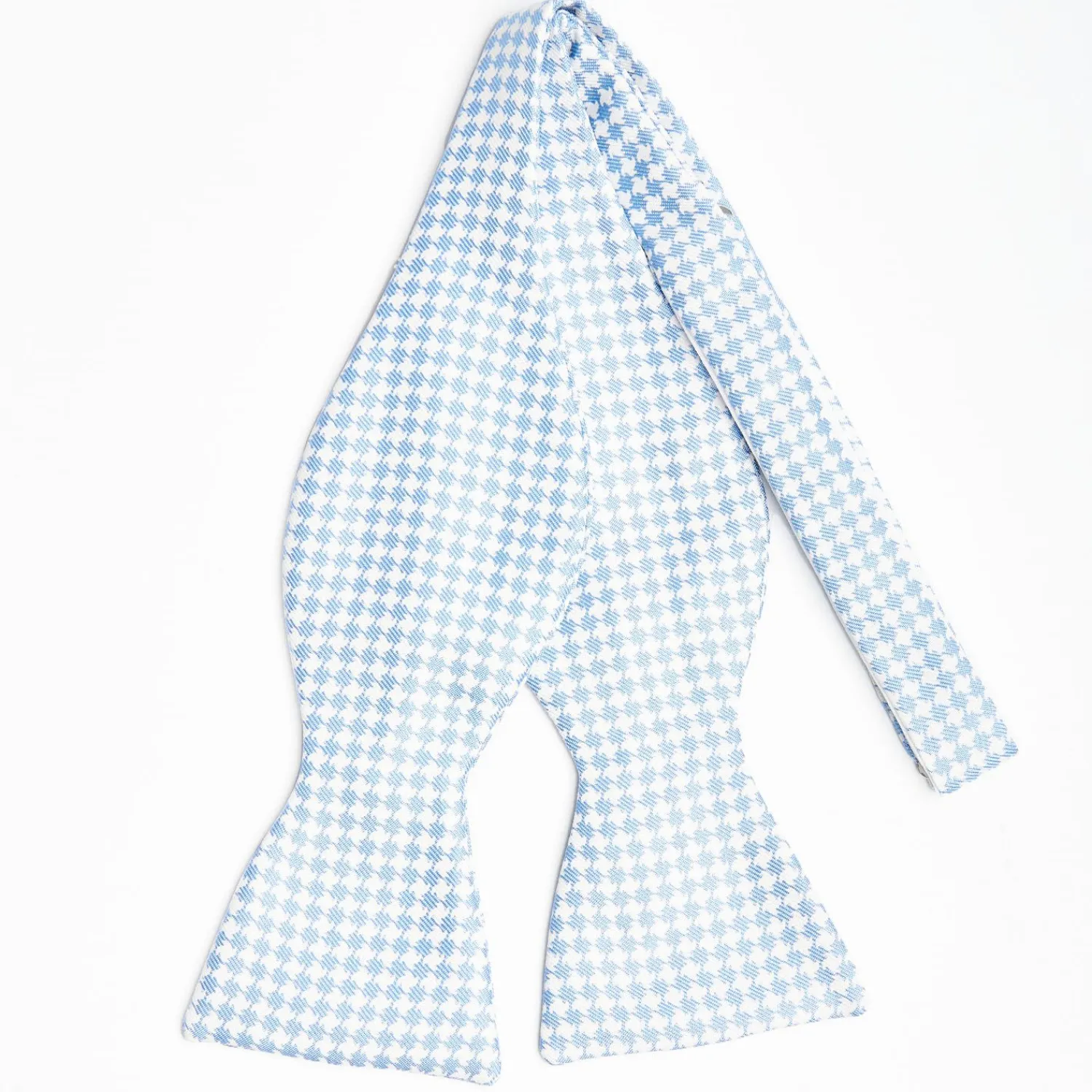 White Silk Bowtie To Self-Tie - Small Geometric Pattern>E.Marinella Cheap