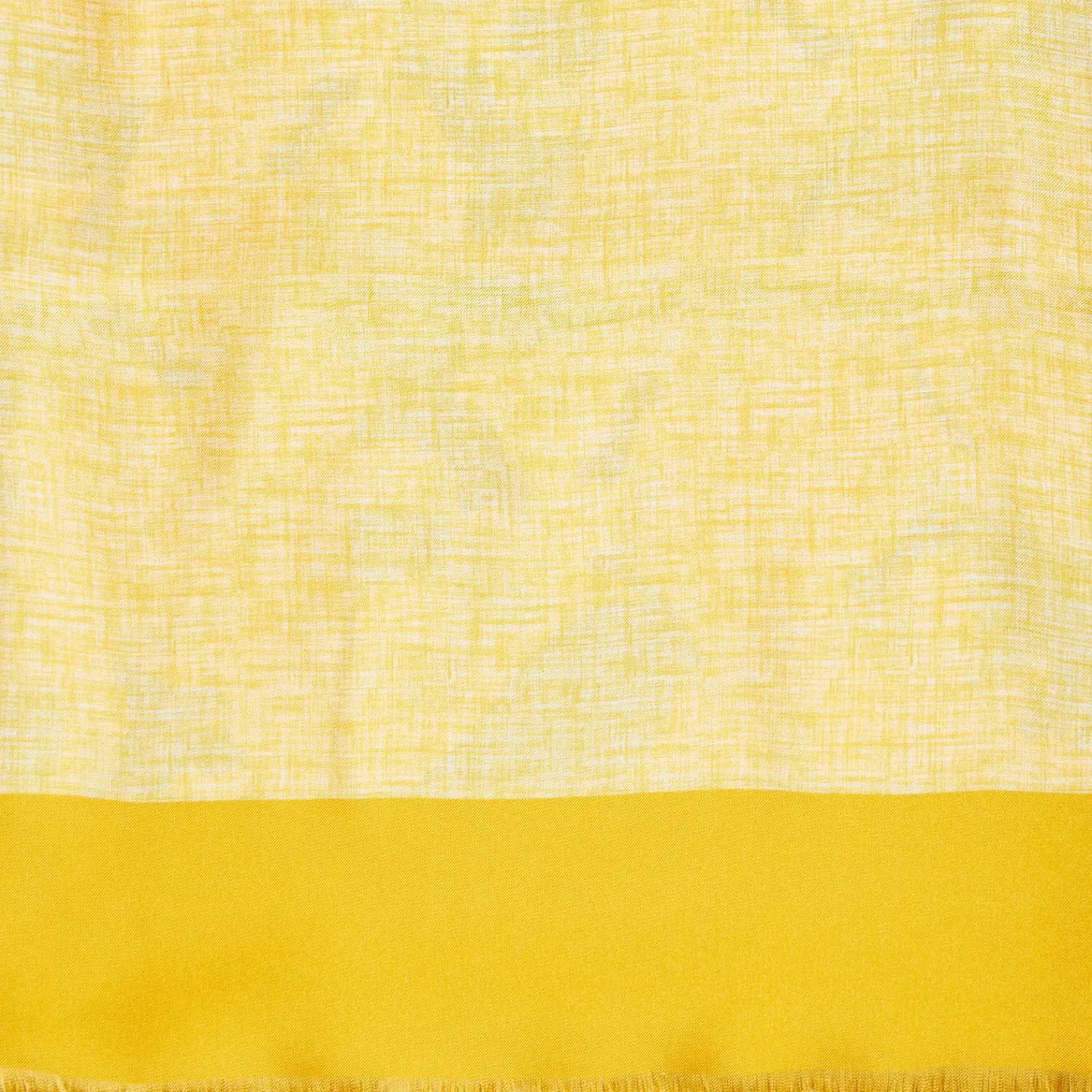 Yellow Double Silk Scarf - Floral Pattern>E.Marinella Discount