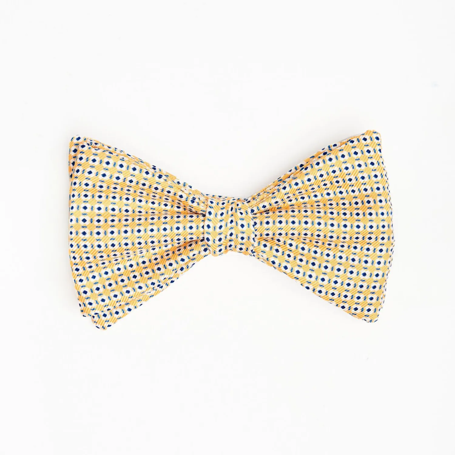 Yellow Pre-Knotted Bowtie - Small Geometric Pattern>E.Marinella Outlet