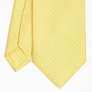 Yellow Sartorial Classic Silk Tie Polka Dot Pattern>E.Marinella Best Sale