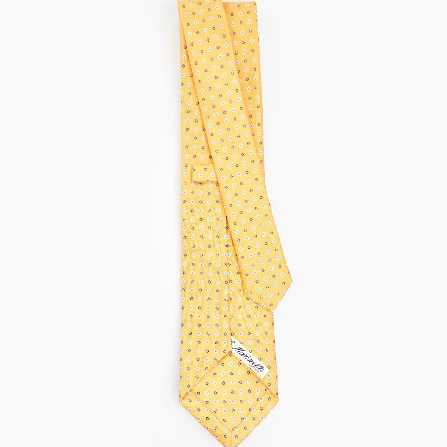 Yellow Sartorial Classic Silk Tie - Small Flower Designs>E.Marinella Hot