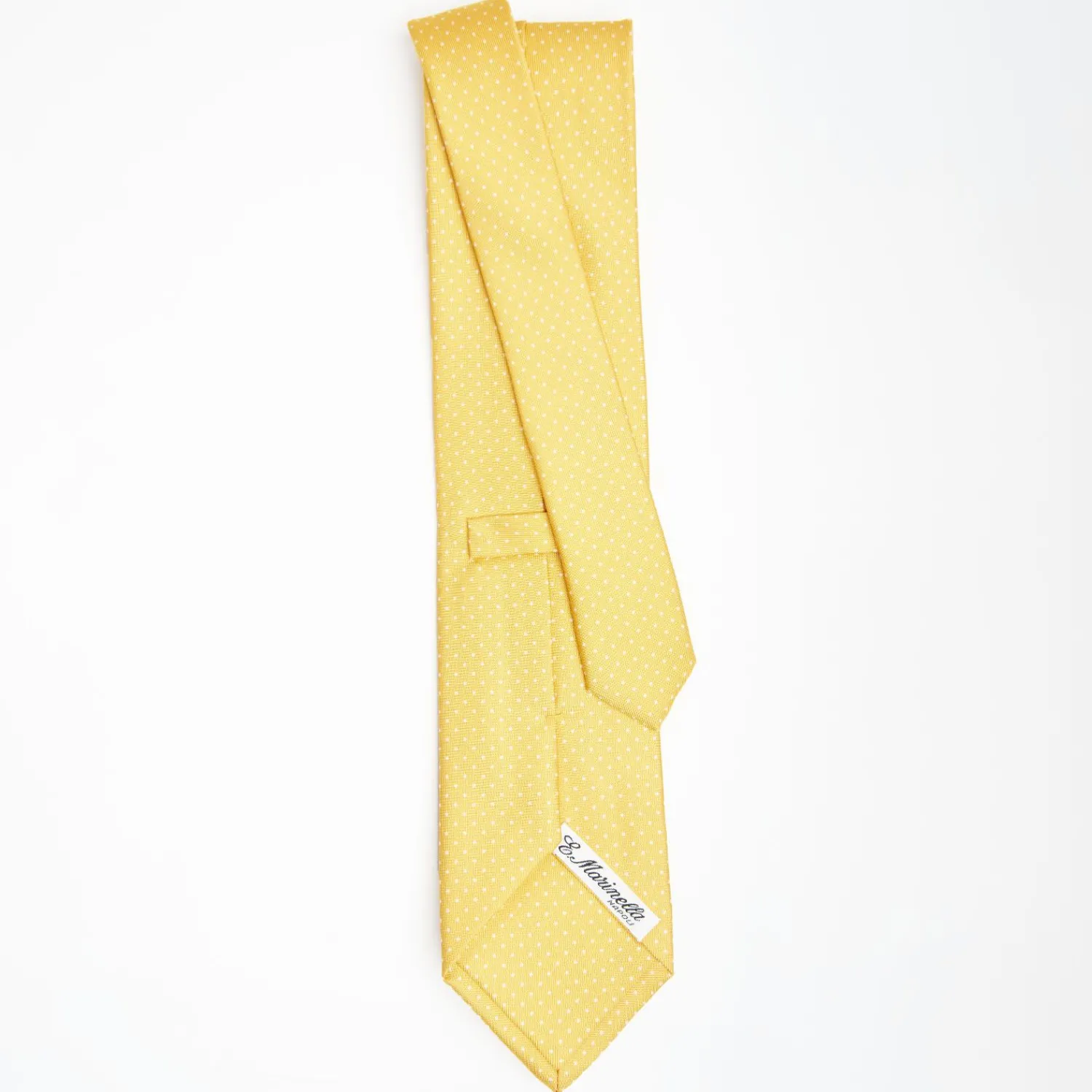 Yellow Sartorial Classic Silk Tie Polka Dot Pattern>E.Marinella Best Sale