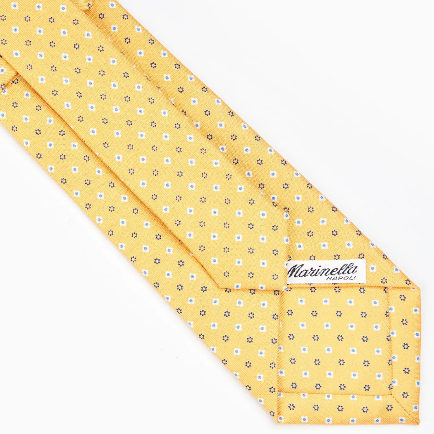 Yellow Sartorial Classic Silk Tie - Small Flower Designs>E.Marinella Hot