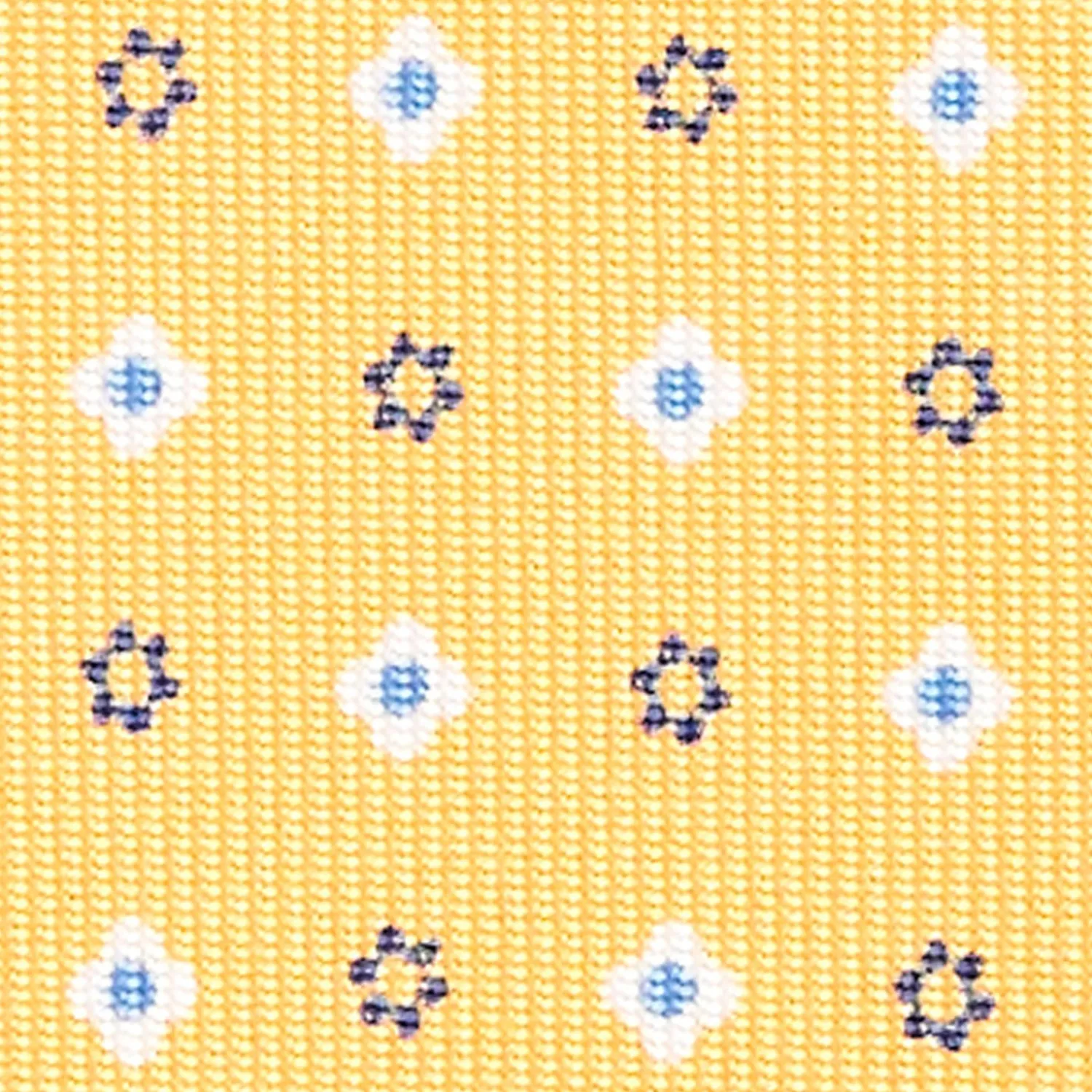 Yellow Sartorial Classic Silk Tie - Small Flower Designs>E.Marinella Hot