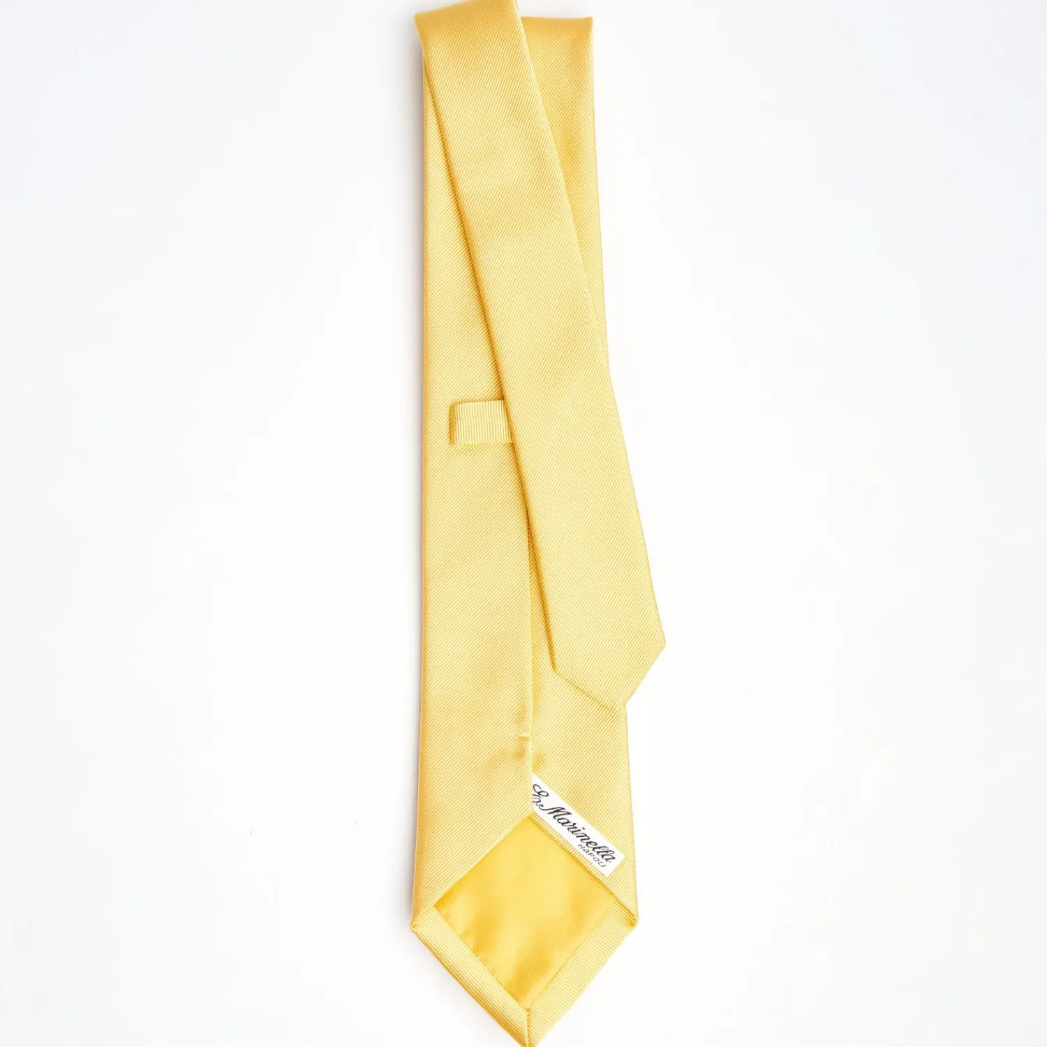 Yellow Sartorial Jacquard Silk Tie - Solid Colours>E.Marinella Hot