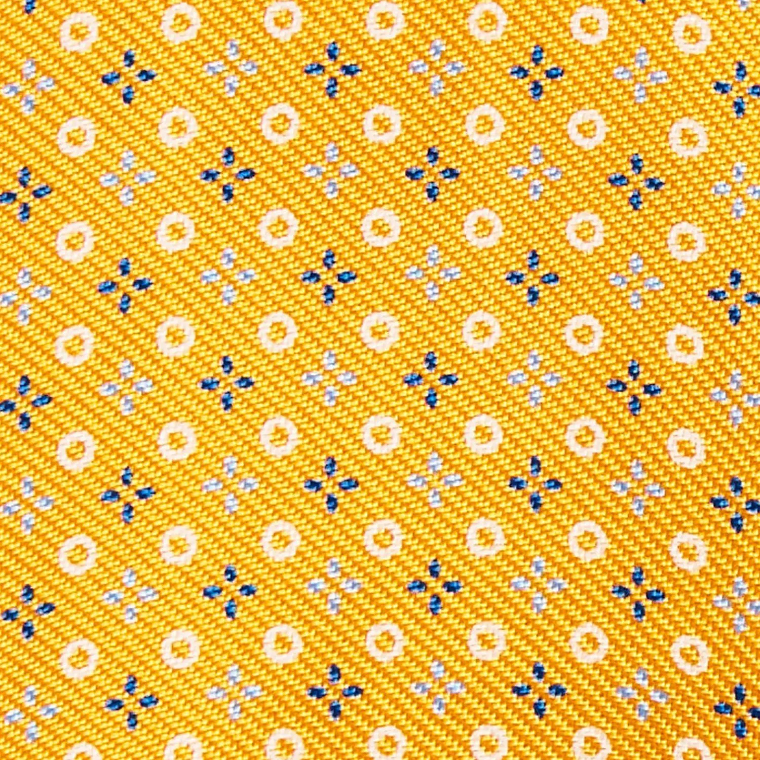 Yellow Silk Bowtie To Self-Tie - Small Flower Pattern>E.Marinella Fashion